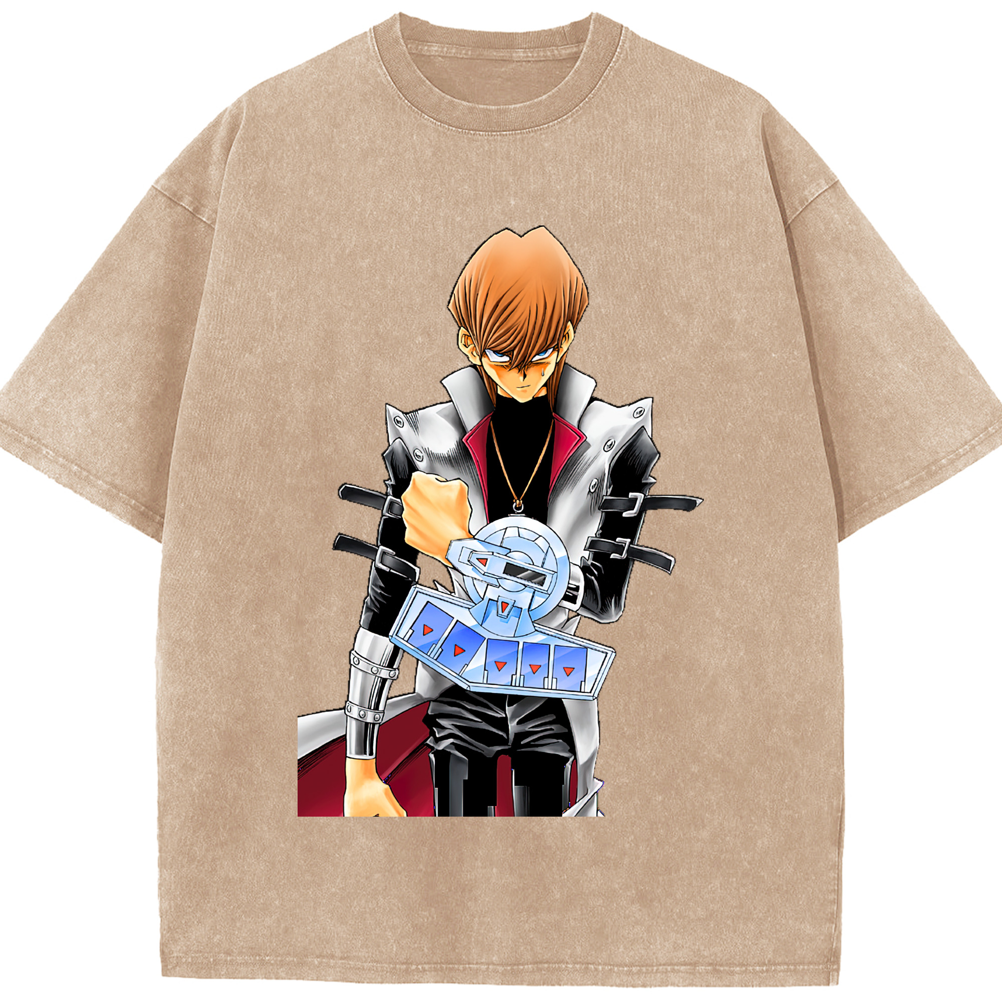 （画像用） 遊☆戯☆王 Yu-Gi-Oh! 綿100% ヴィンテージ風 半袖Tシャツ（フロントプリント）