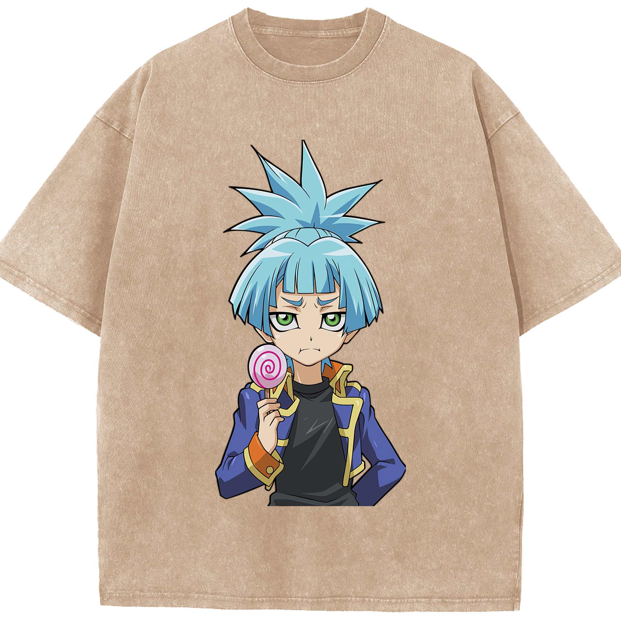 （画像用） 遊☆戯☆王 Yu-Gi-Oh! 綿100% ヴィンテージ風 半袖Tシャツ（フロントプリント）