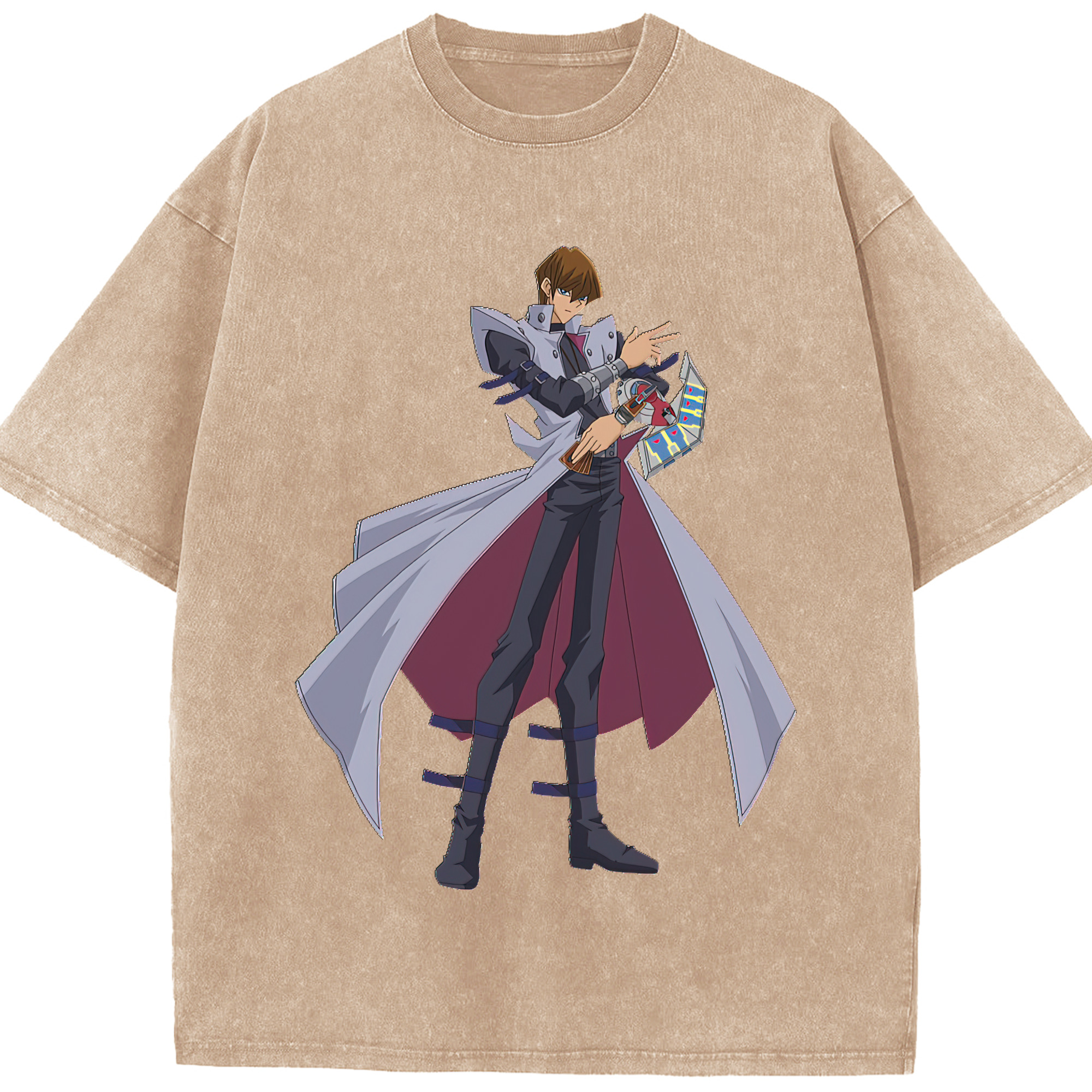 （画像用） 遊☆戯☆王 Yu-Gi-Oh! 綿100% ヴィンテージ風 半袖Tシャツ（フロントプリント）