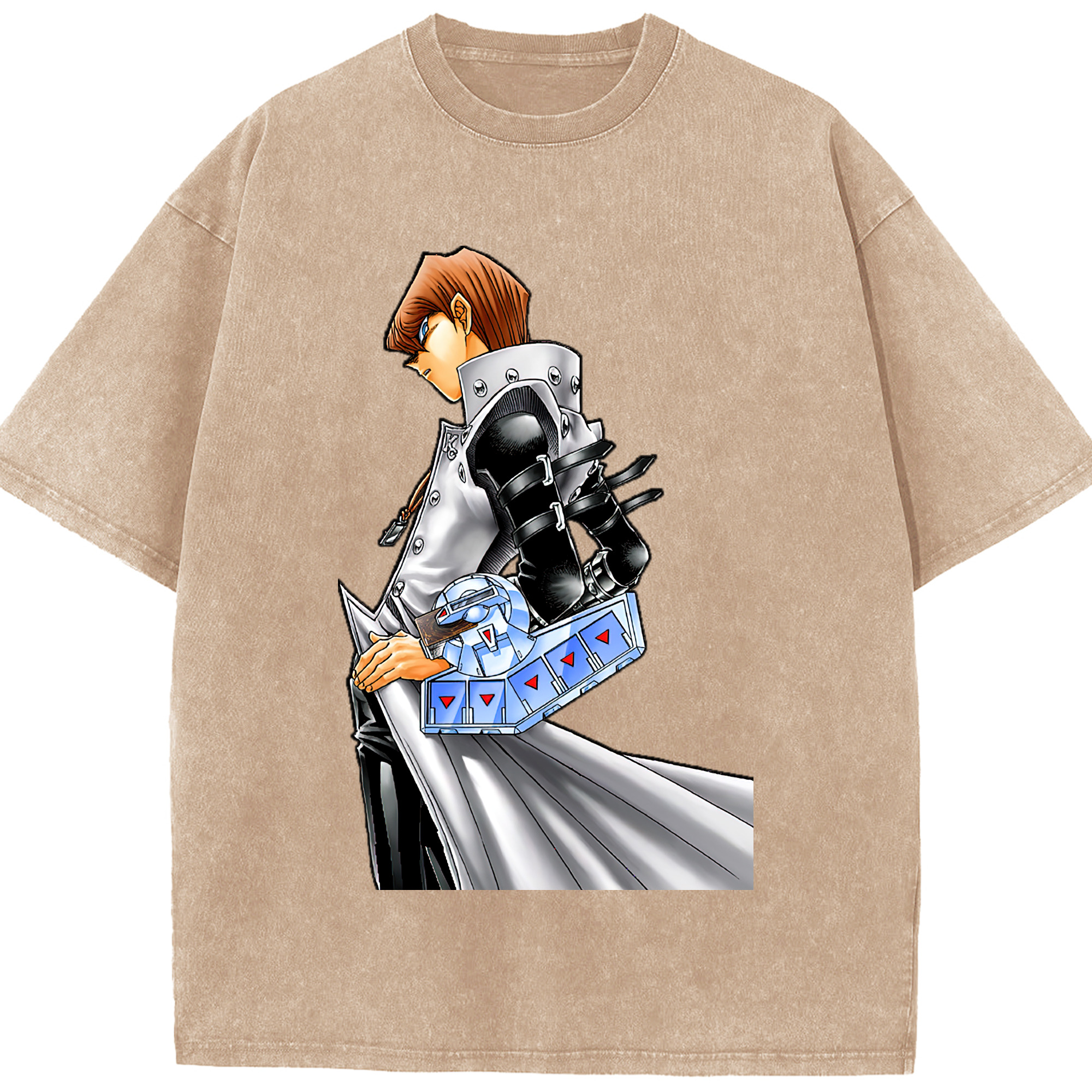 （画像用） 遊☆戯☆王 Yu-Gi-Oh! 綿100% ヴィンテージ風 半袖Tシャツ（フロントプリント）