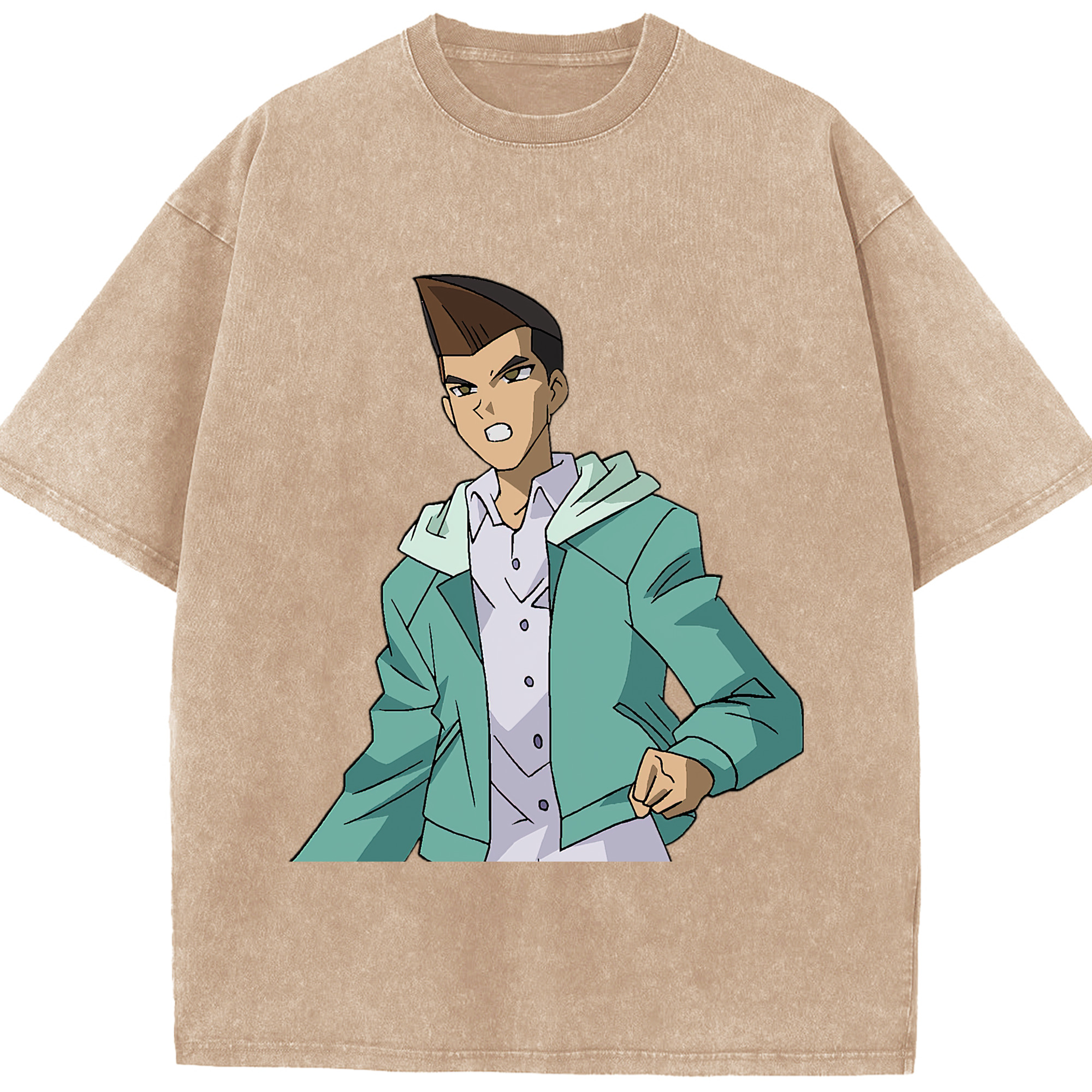 （画像用） 遊☆戯☆王 Yu-Gi-Oh! 綿100% ヴィンテージ風 半袖Tシャツ（フロントプリント）