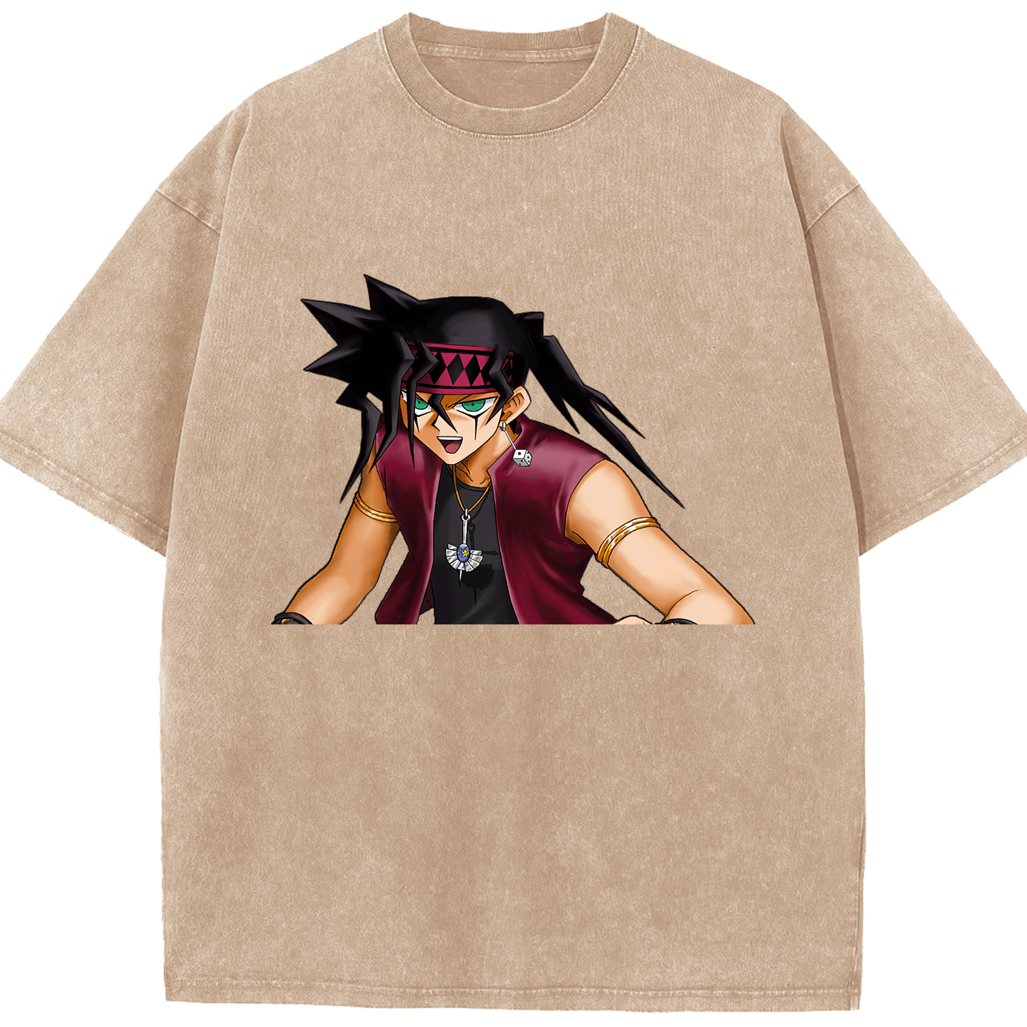 （画像用） 遊☆戯☆王 Yu-Gi-Oh! 綿100% ヴィンテージ風 半袖Tシャツ（フロントプリント）