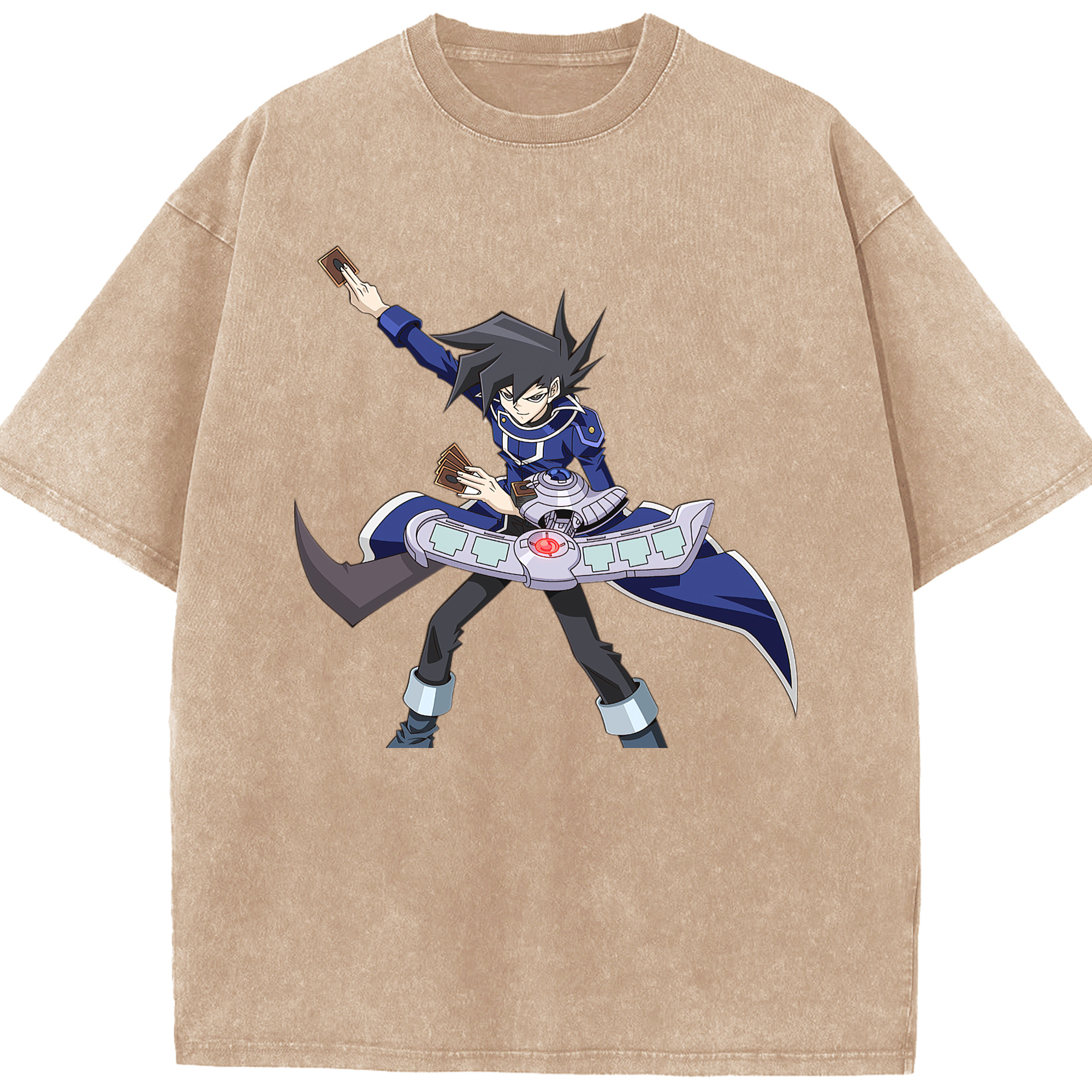 （画像用） 遊☆戯☆王 Yu-Gi-Oh! 綿100% ヴィンテージ風 半袖Tシャツ（フロントプリント）