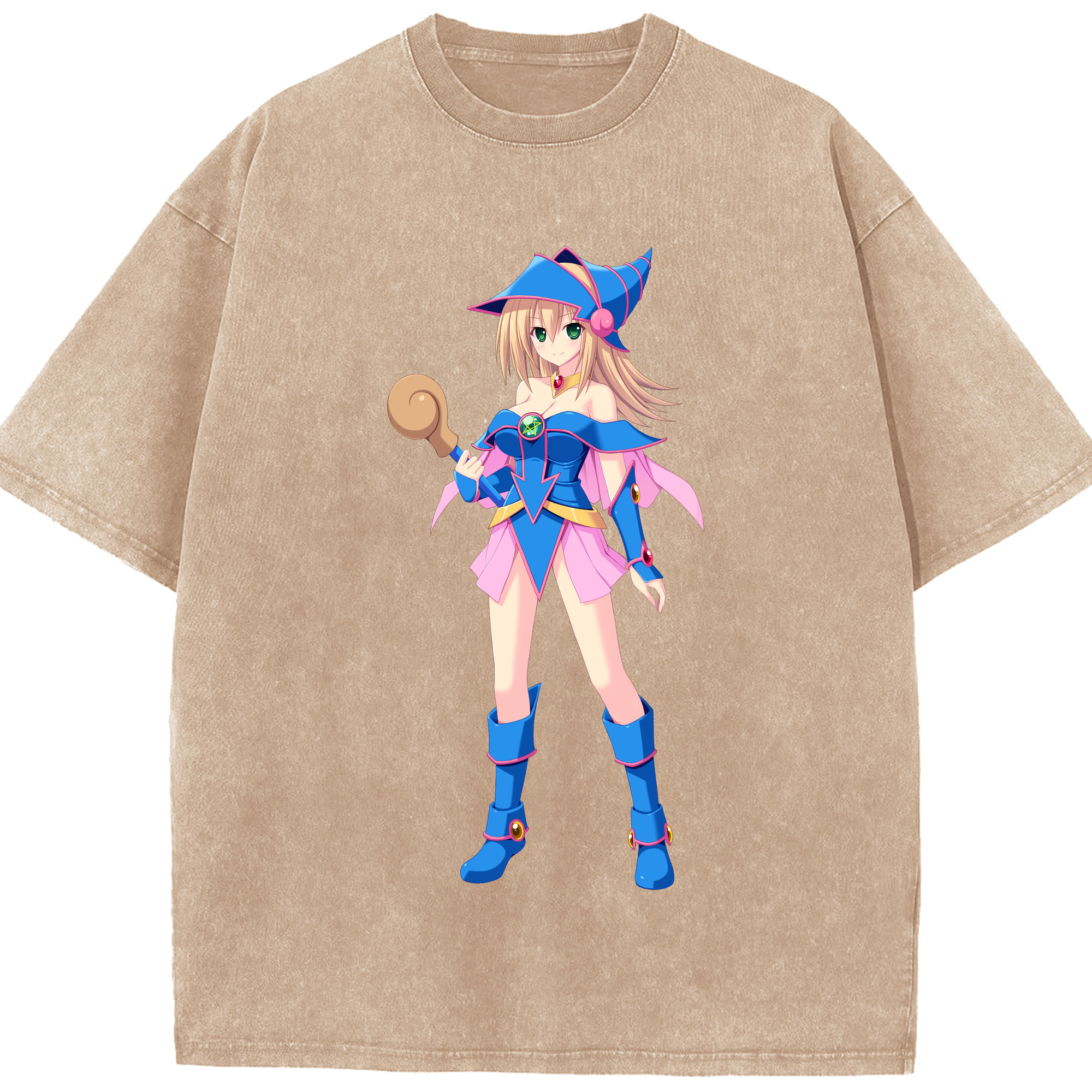 （画像用） 遊☆戯☆王 Yu-Gi-Oh! 綿100% ヴィンテージ風 半袖Tシャツ（フロントプリント）