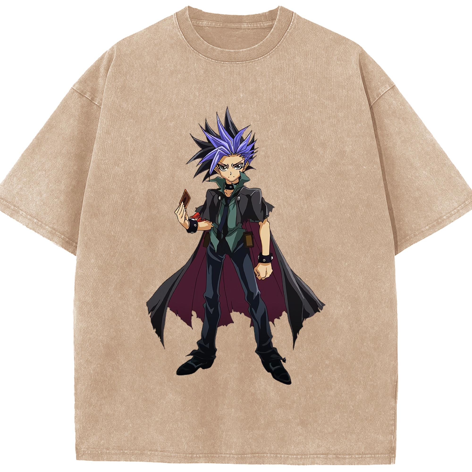 （画像用） 遊☆戯☆王 Yu-Gi-Oh! 綿100% ヴィンテージ風 半袖Tシャツ（フロントプリント）