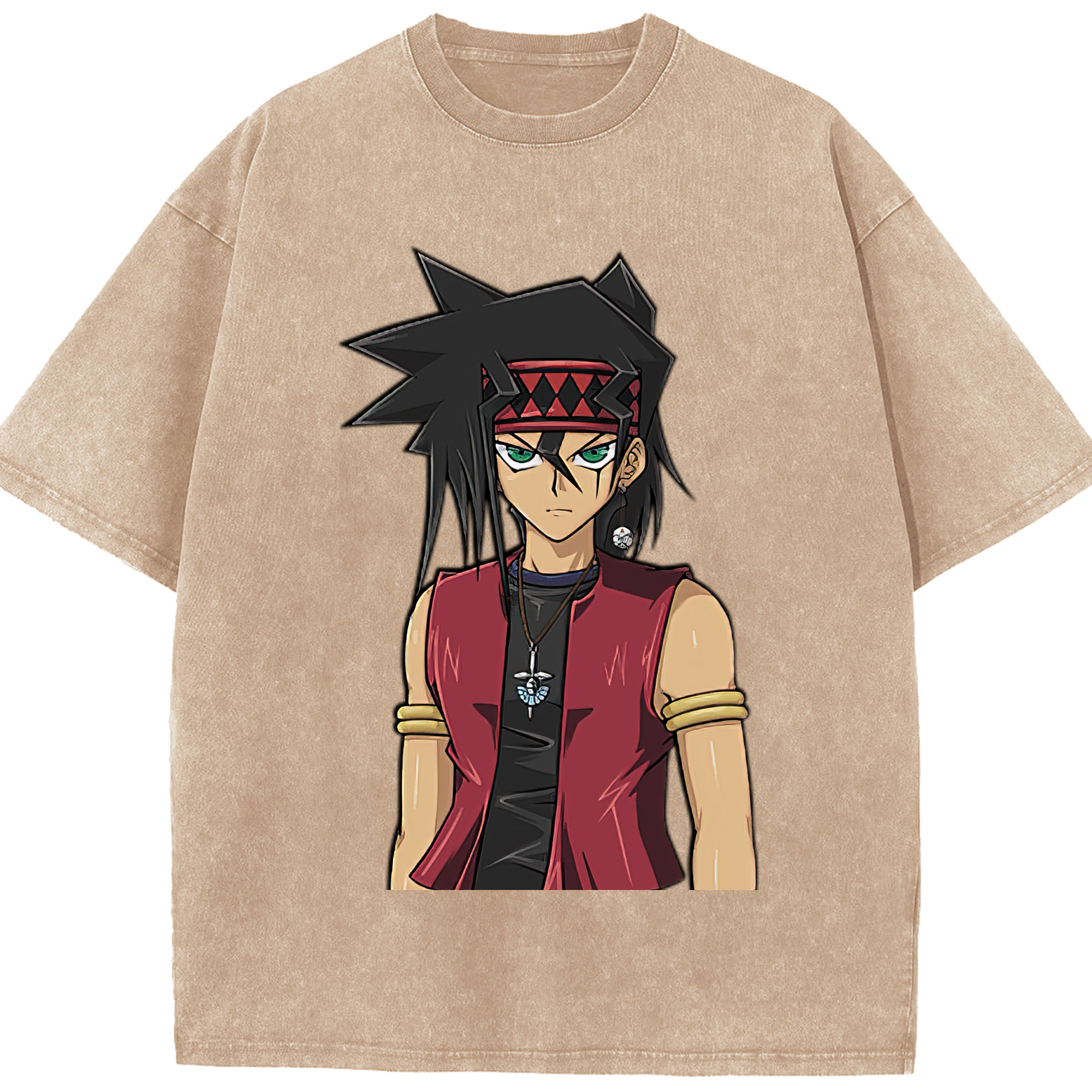 （画像用） 遊☆戯☆王 Yu-Gi-Oh! 綿100% ヴィンテージ風 半袖Tシャツ（フロントプリント）