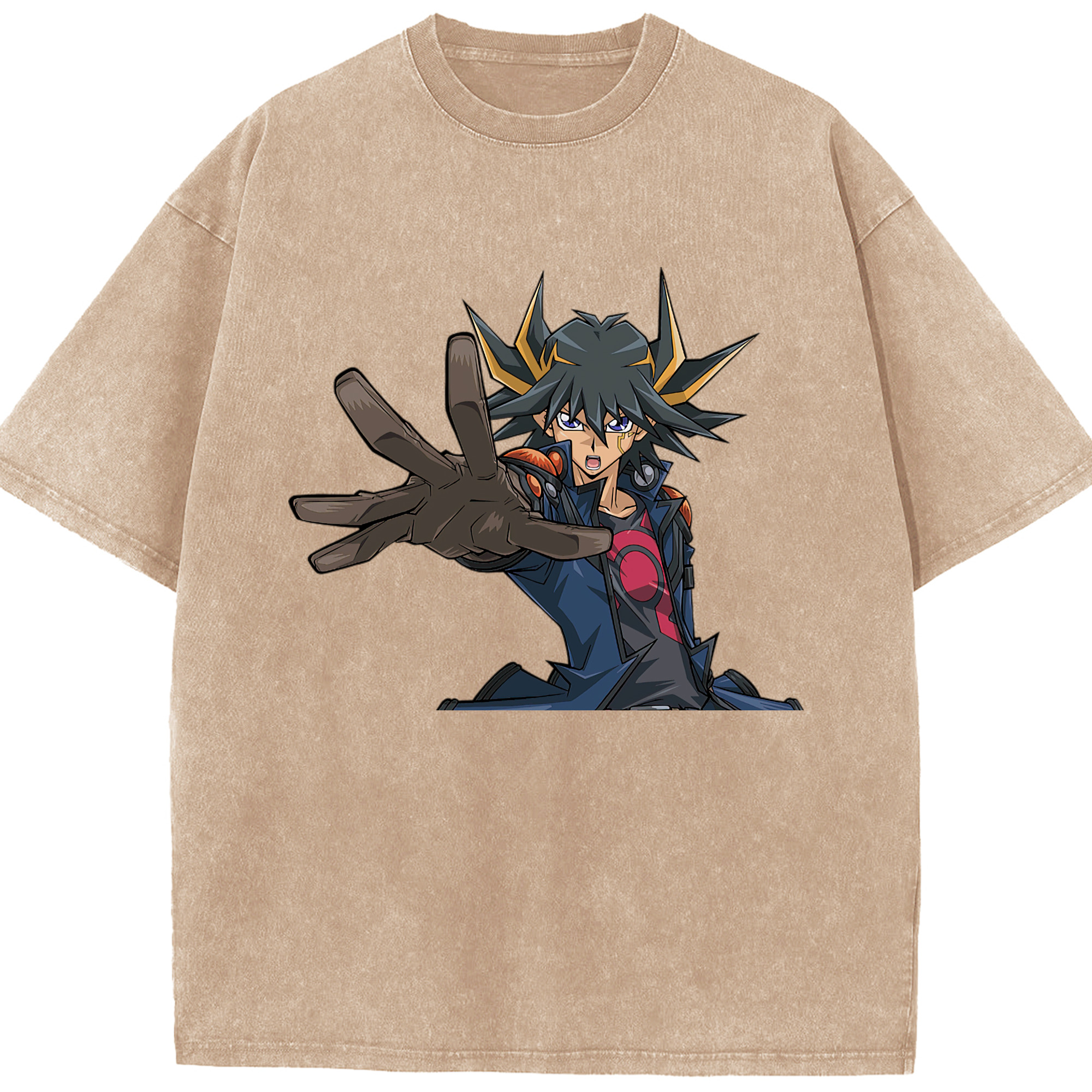 （画像用） 遊☆戯☆王 Yu-Gi-Oh! 綿100% ヴィンテージ風 半袖Tシャツ（フロントプリント）