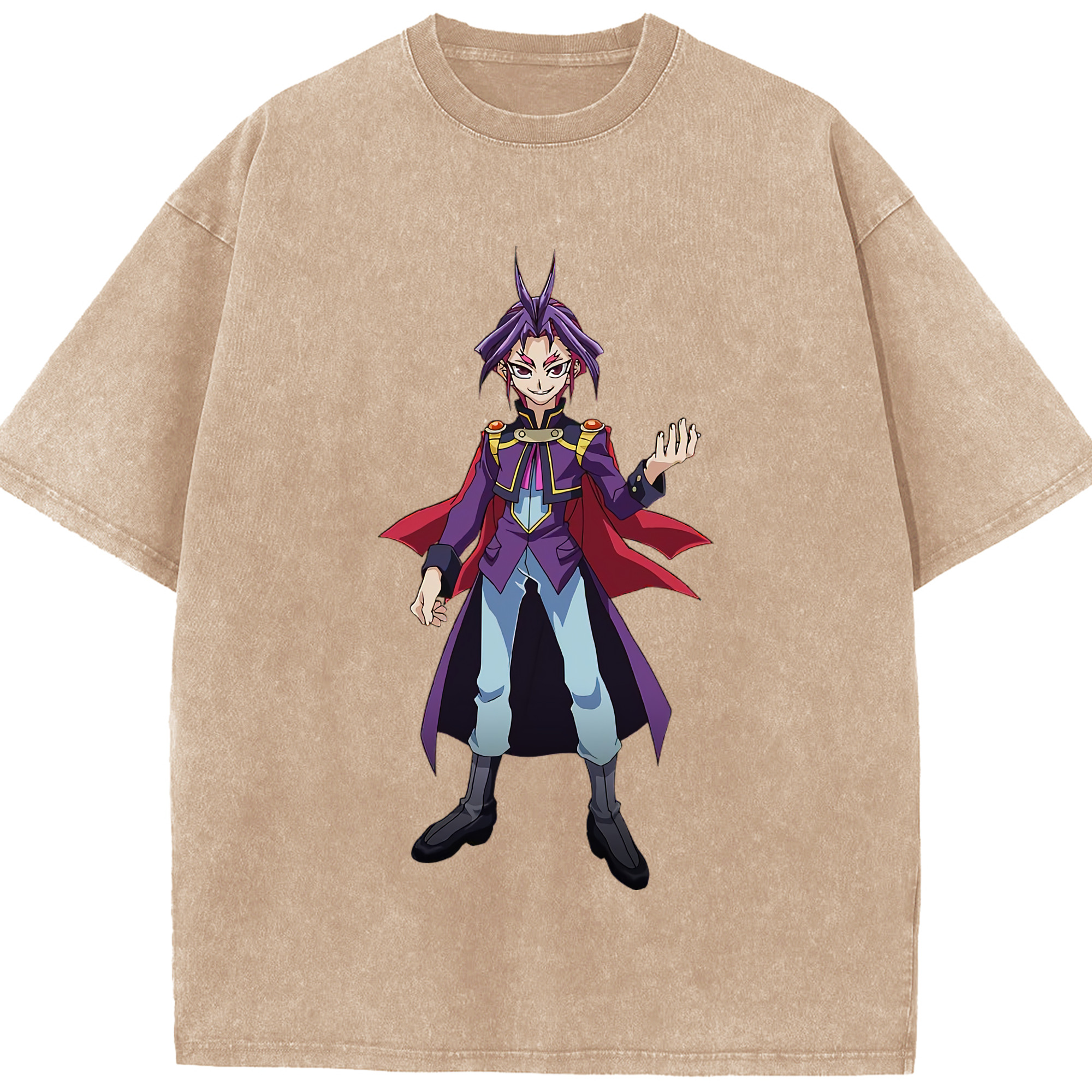 （画像用） 遊☆戯☆王 Yu-Gi-Oh! 綿100% ヴィンテージ風 半袖Tシャツ（フロントプリント）