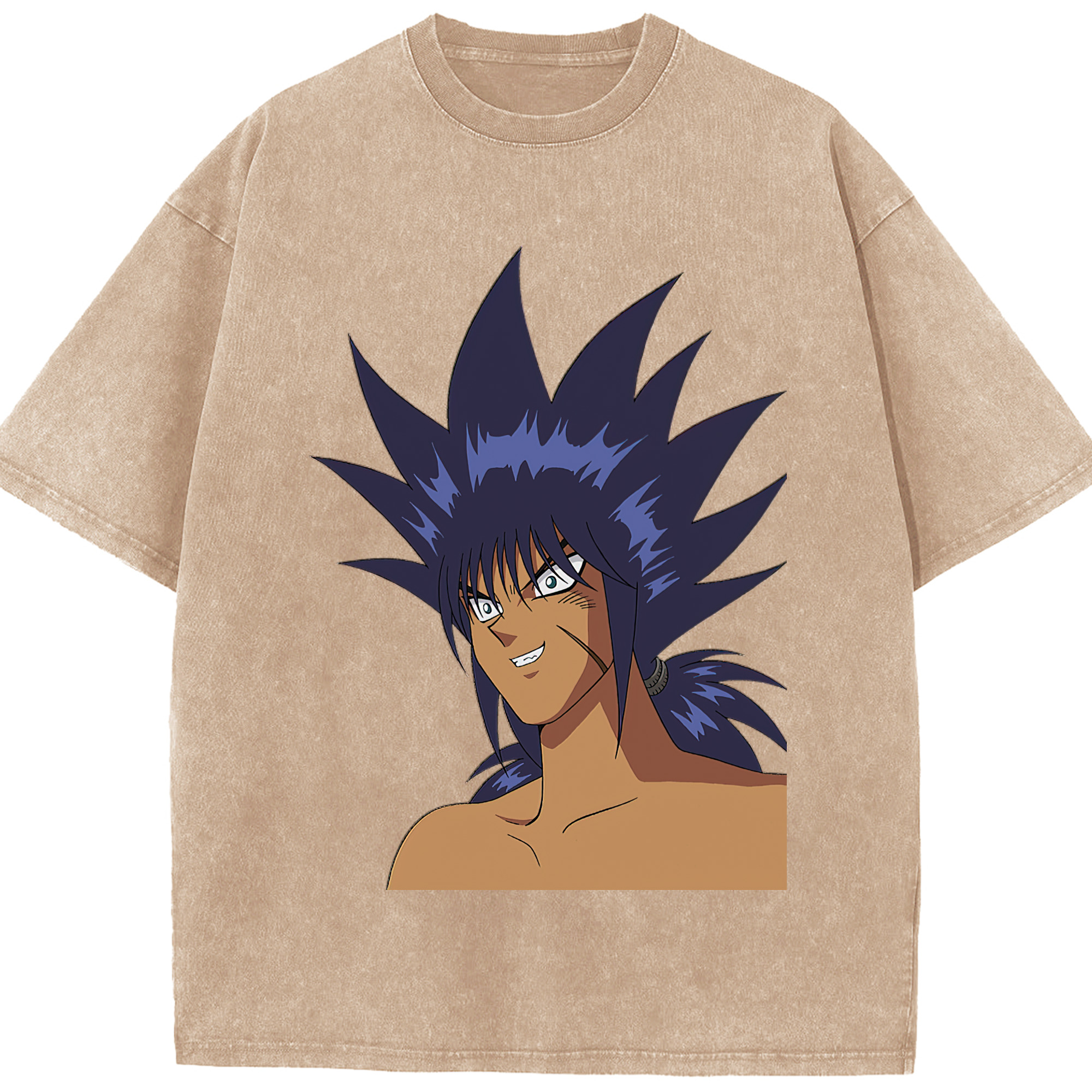 （画像用） 遊☆戯☆王 Yu-Gi-Oh! 綿100% ヴィンテージ風 半袖Tシャツ（フロントプリント）