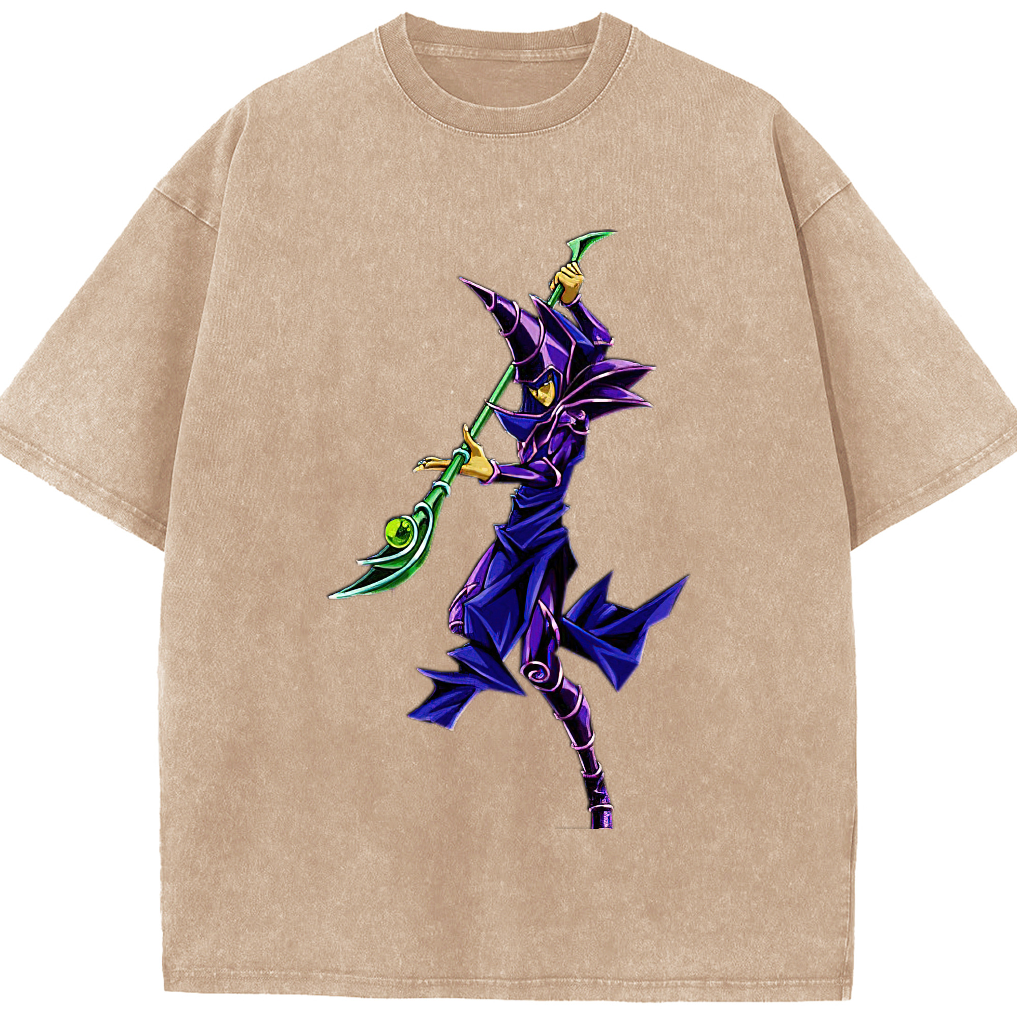 （画像用） 遊☆戯☆王 Yu-Gi-Oh! 綿100% ヴィンテージ風 半袖Tシャツ（フロントプリント）