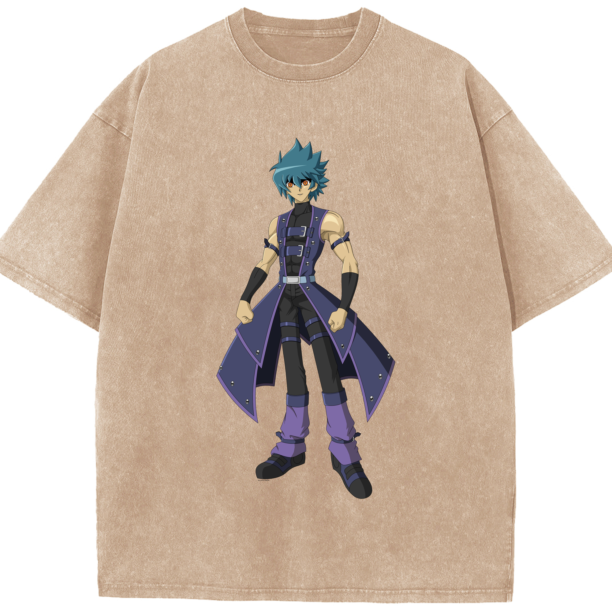 （画像用） 遊☆戯☆王 Yu-Gi-Oh! 綿100% ヴィンテージ風 半袖Tシャツ（フロントプリント）