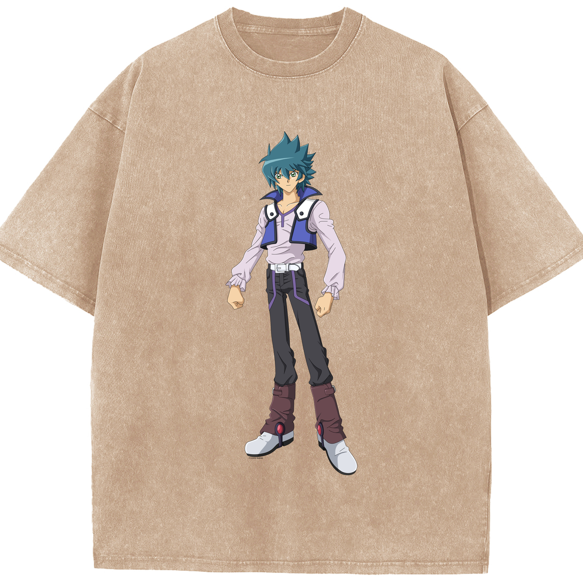 （画像用） 遊☆戯☆王 Yu-Gi-Oh! 綿100% ヴィンテージ風 半袖Tシャツ（フロントプリント）