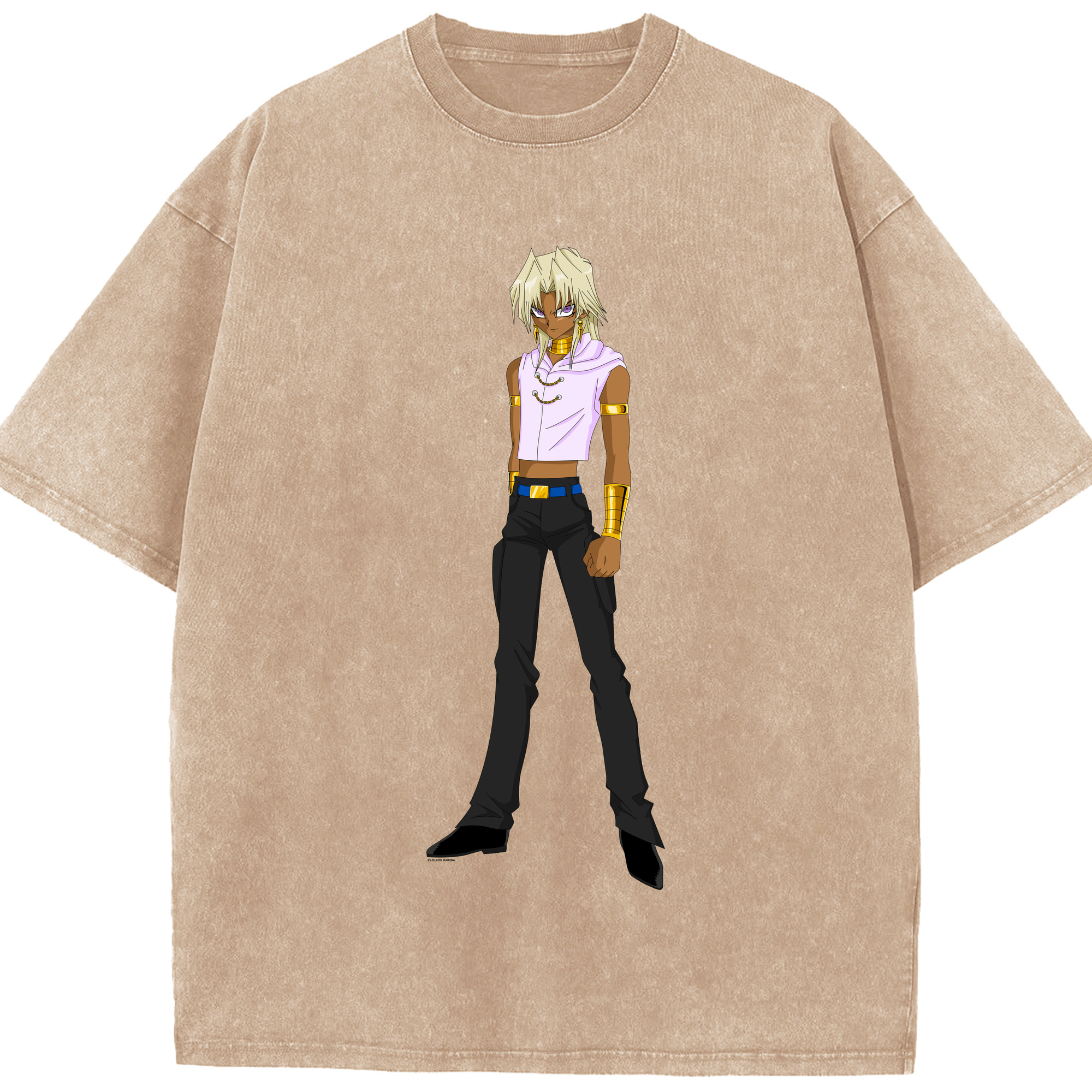 （画像用） 遊☆戯☆王 Yu-Gi-Oh! 綿100% ヴィンテージ風 半袖Tシャツ（フロントプリント）