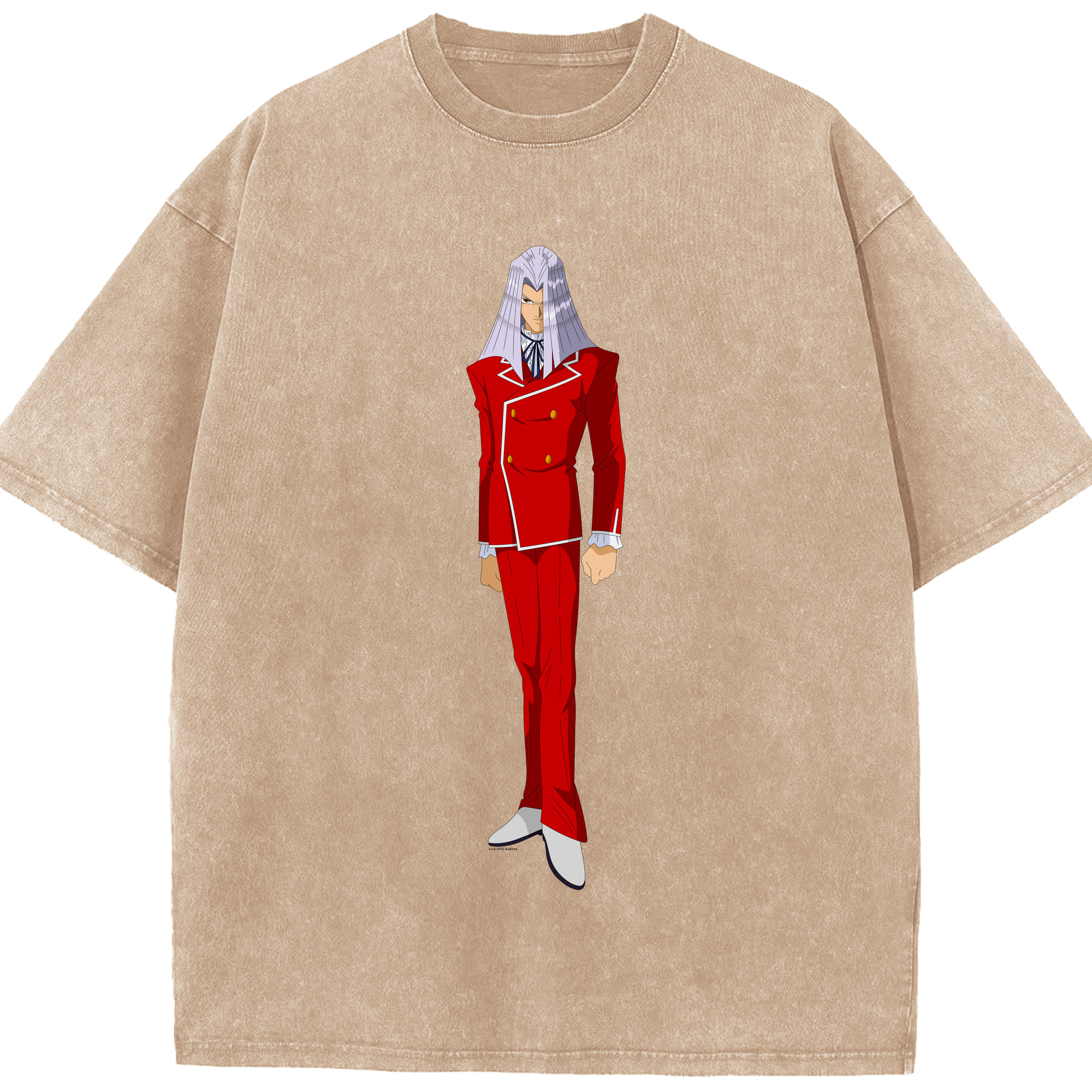（画像用） 遊☆戯☆王 Yu-Gi-Oh! 綿100% ヴィンテージ風 半袖Tシャツ（フロントプリント）
