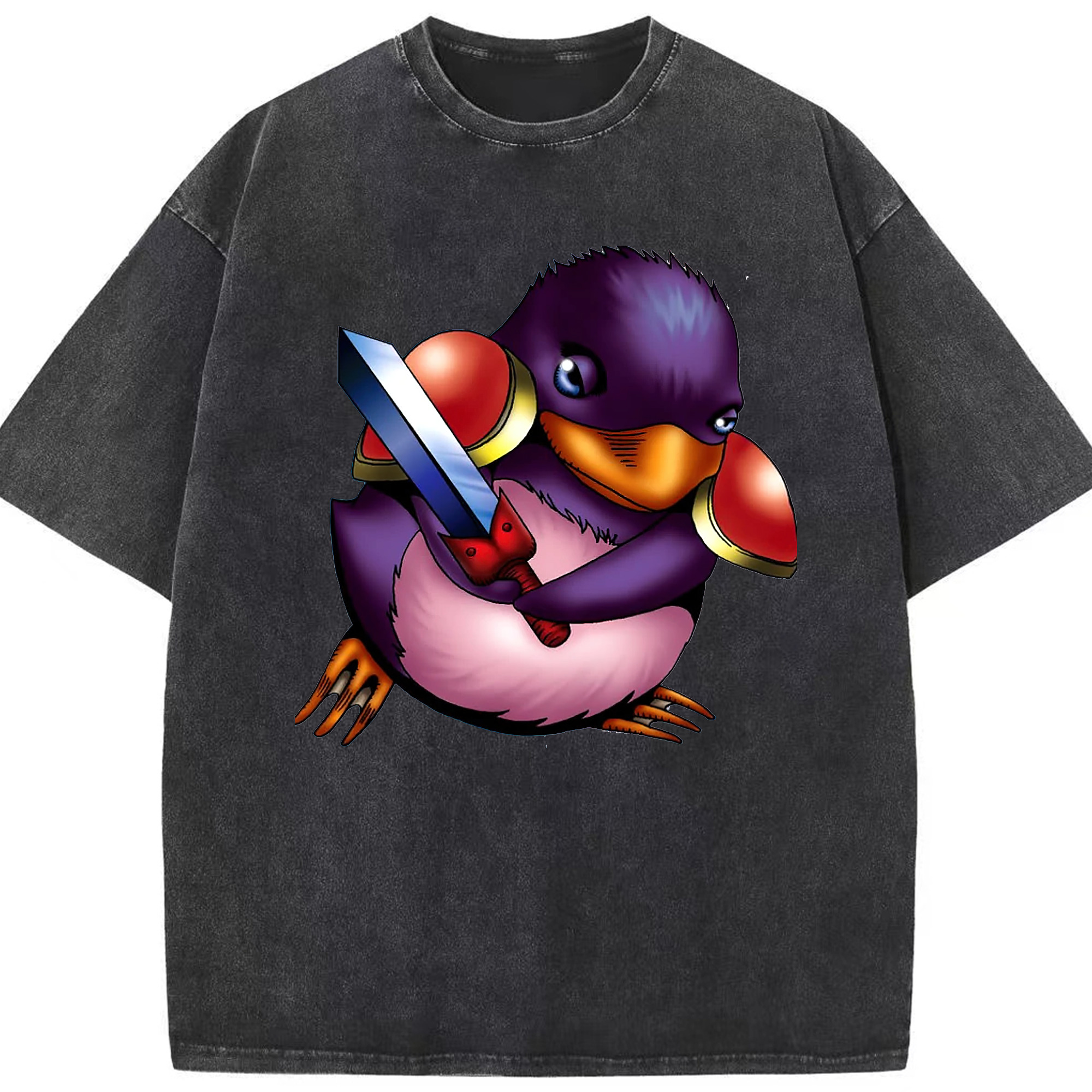 （画像用） 遊☆戯☆王 Yu-Gi-Oh! 綿100% ヴィンテージ風 半袖Tシャツ（フロントプリント）