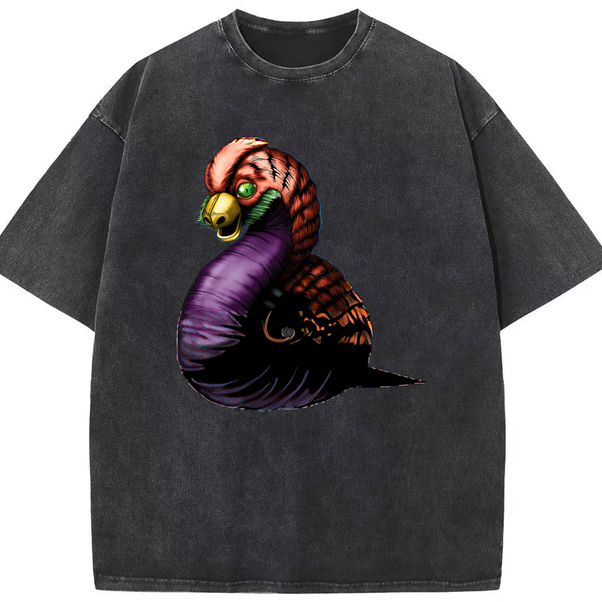 （画像用） 遊☆戯☆王 Yu-Gi-Oh! 綿100% ヴィンテージ風 半袖Tシャツ（フロントプリント）