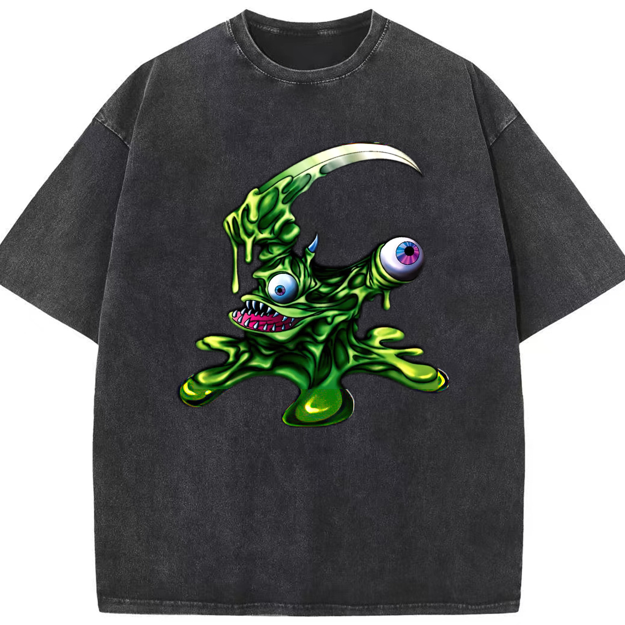 （画像用） 遊☆戯☆王 Yu-Gi-Oh! 綿100% ヴィンテージ風 半袖Tシャツ（フロントプリント）