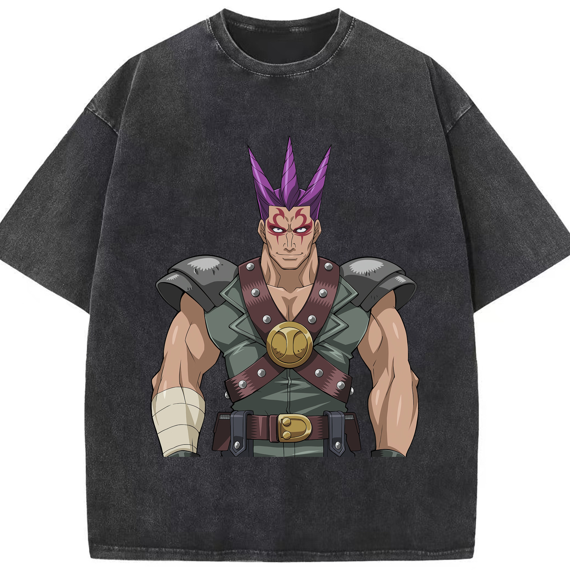 （画像用） 遊☆戯☆王 Yu-Gi-Oh! 綿100% ヴィンテージ風 半袖Tシャツ（フロントプリント）