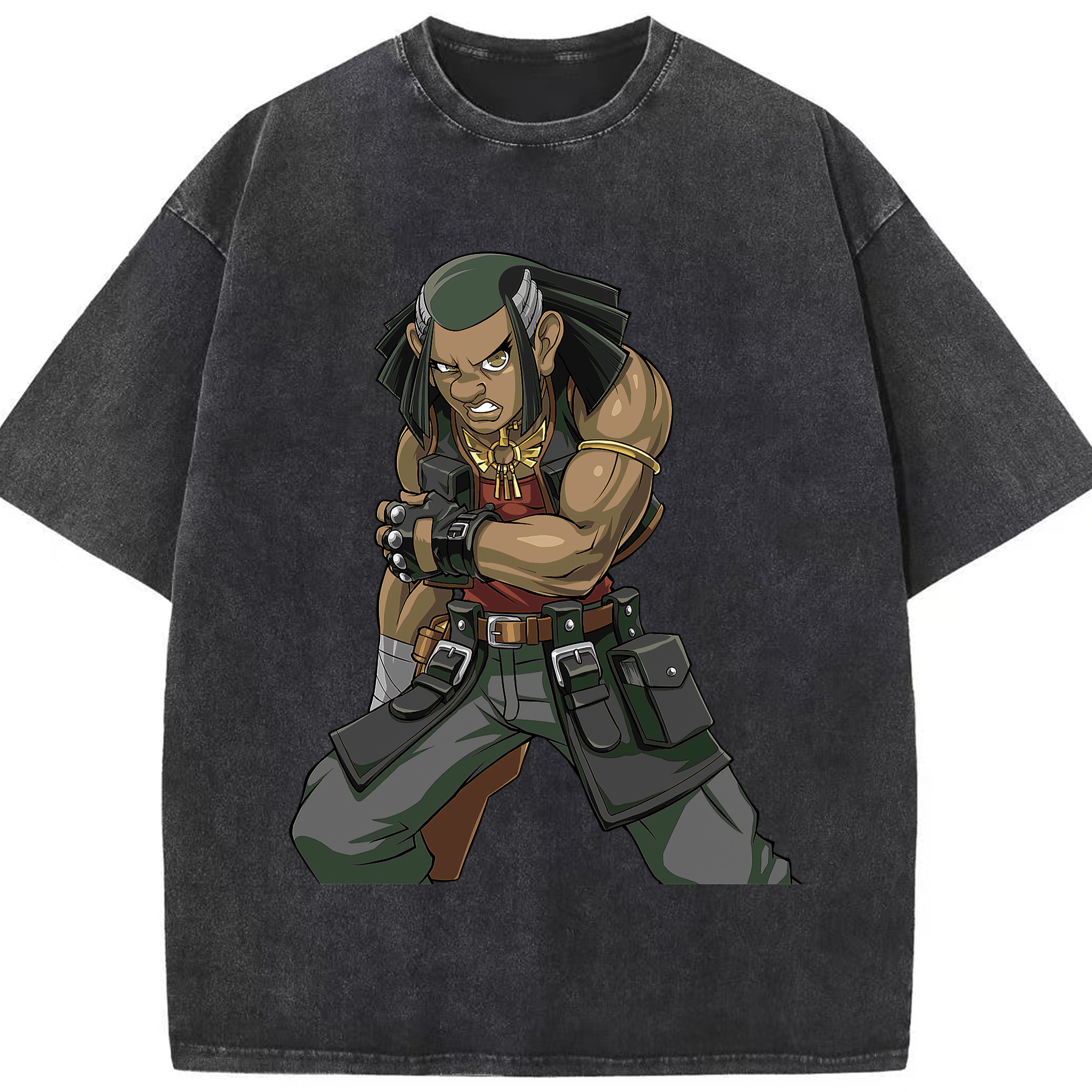 （画像用） 遊☆戯☆王 Yu-Gi-Oh! 綿100% ヴィンテージ風 半袖Tシャツ（フロントプリント）