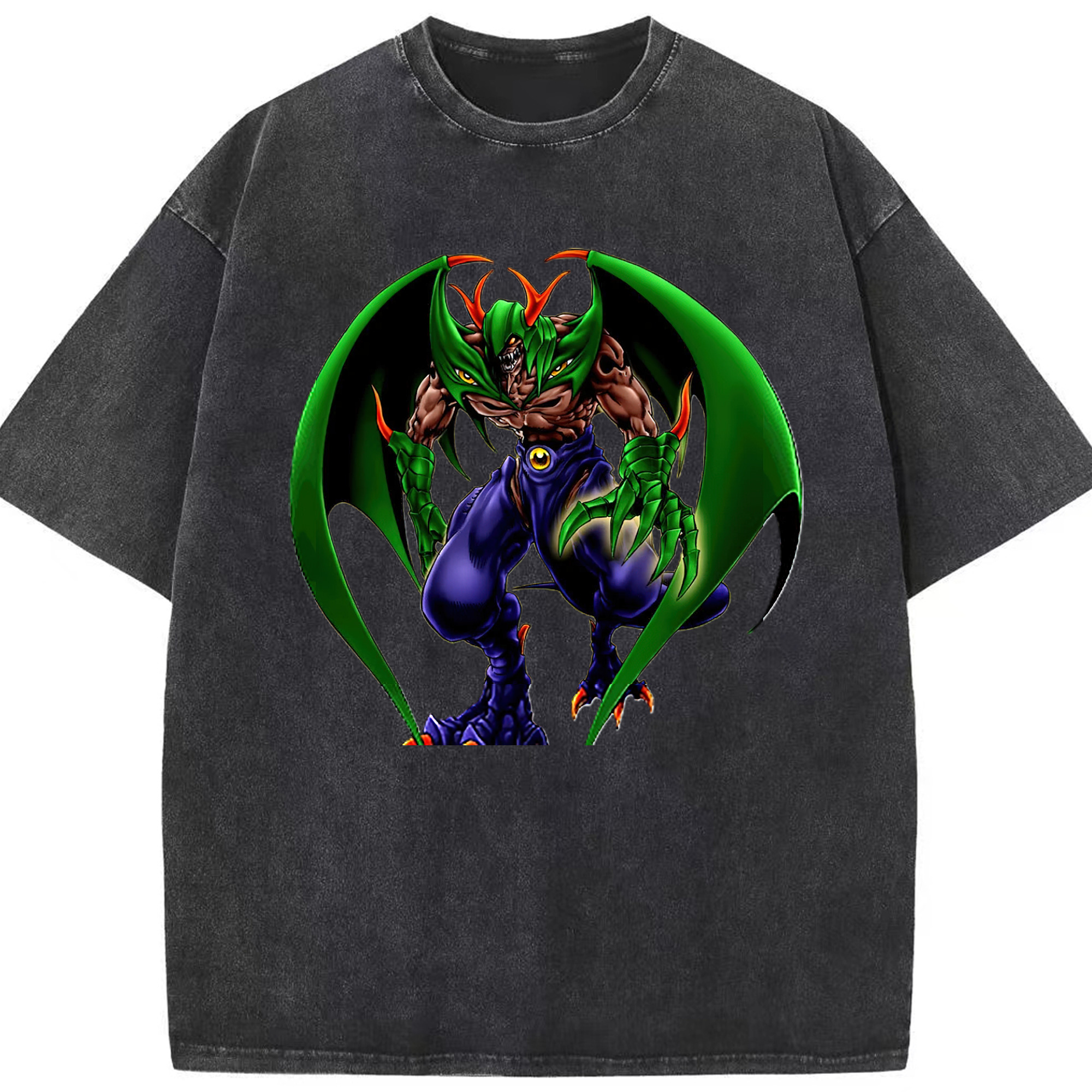 （画像用） 遊☆戯☆王 Yu-Gi-Oh! 綿100% ヴィンテージ風 半袖Tシャツ（フロントプリント）
