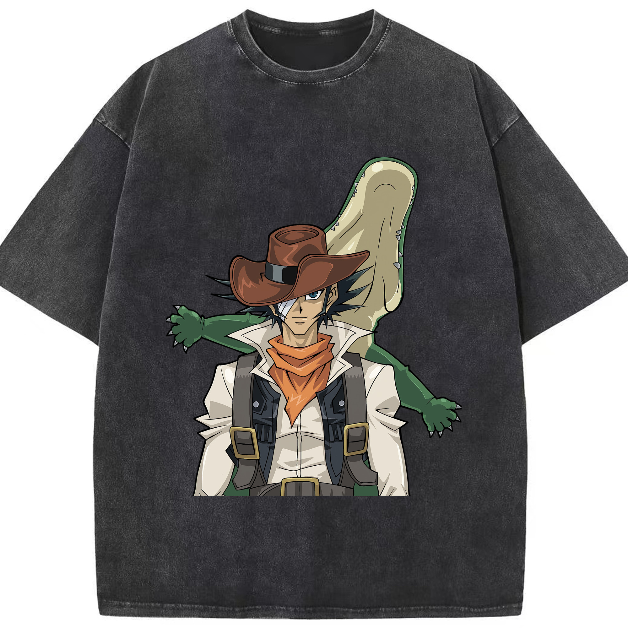 （画像用） 遊☆戯☆王 Yu-Gi-Oh! 綿100% ヴィンテージ風 半袖Tシャツ（フロントプリント）