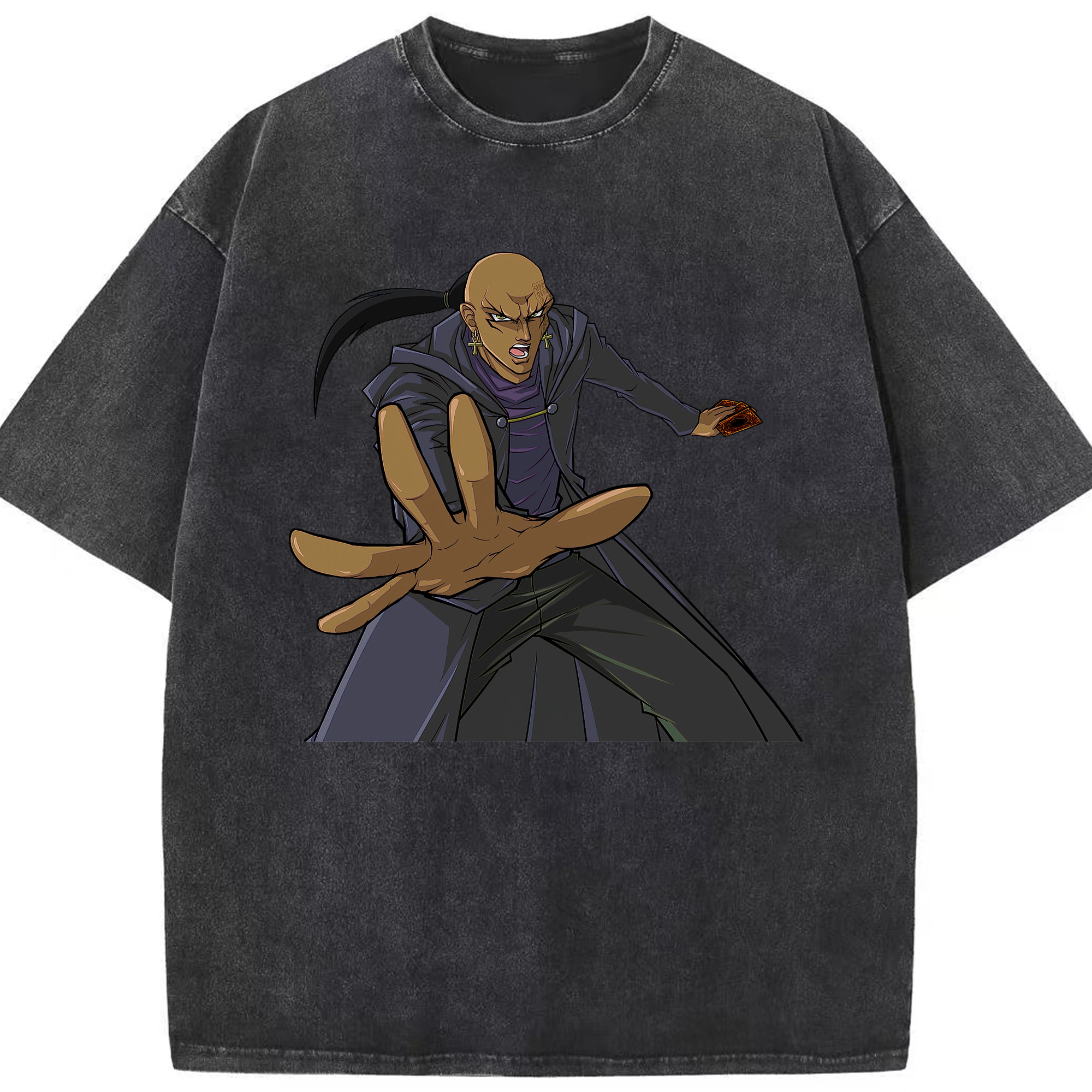（画像用） 遊☆戯☆王 Yu-Gi-Oh! 綿100% ヴィンテージ風 半袖Tシャツ（フロントプリント）