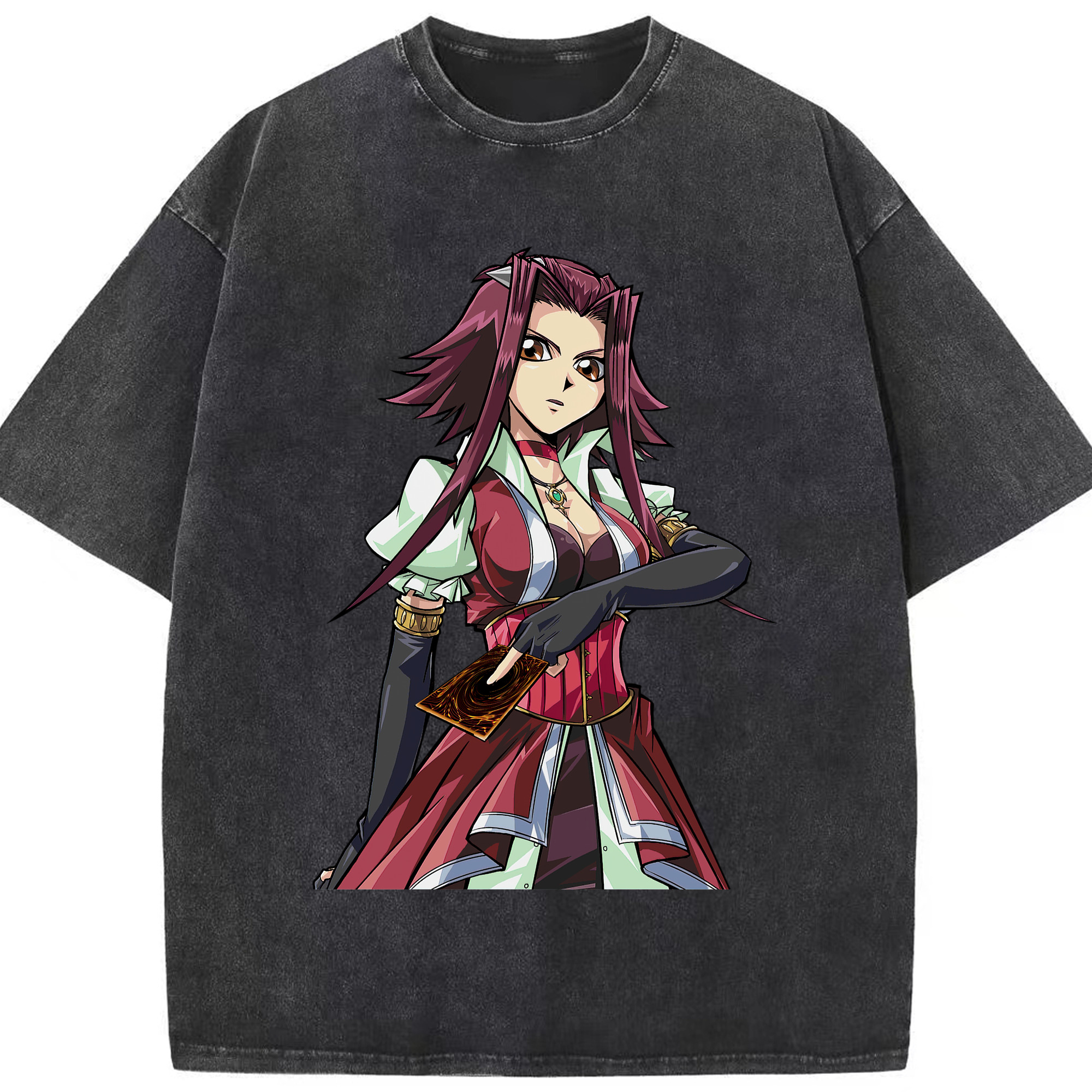 （画像用） 遊☆戯☆王 Yu-Gi-Oh! 綿100% ヴィンテージ風 半袖Tシャツ（フロントプリント）