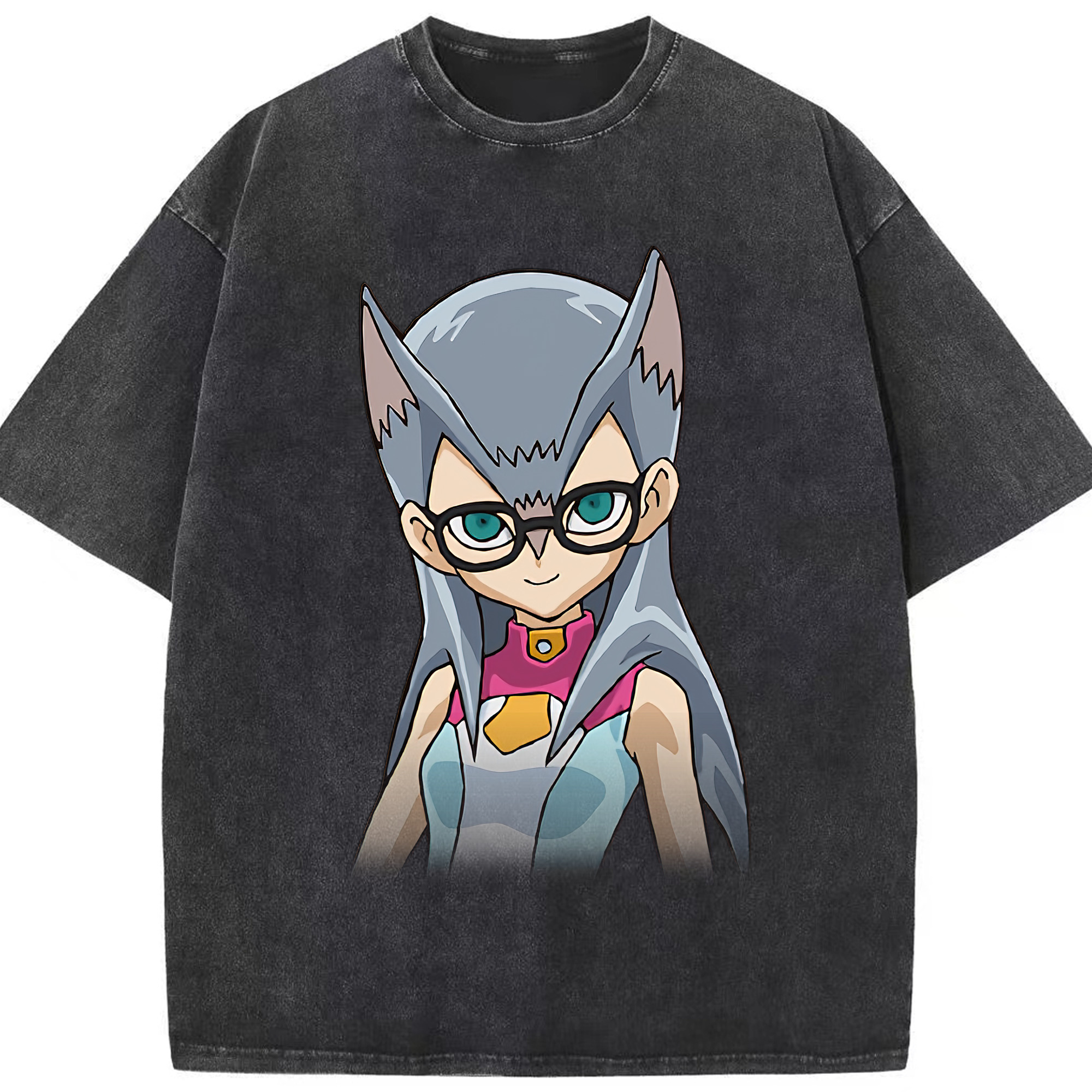 （画像用） 遊☆戯☆王 Yu-Gi-Oh! 綿100% ヴィンテージ風 半袖Tシャツ（フロントプリント）