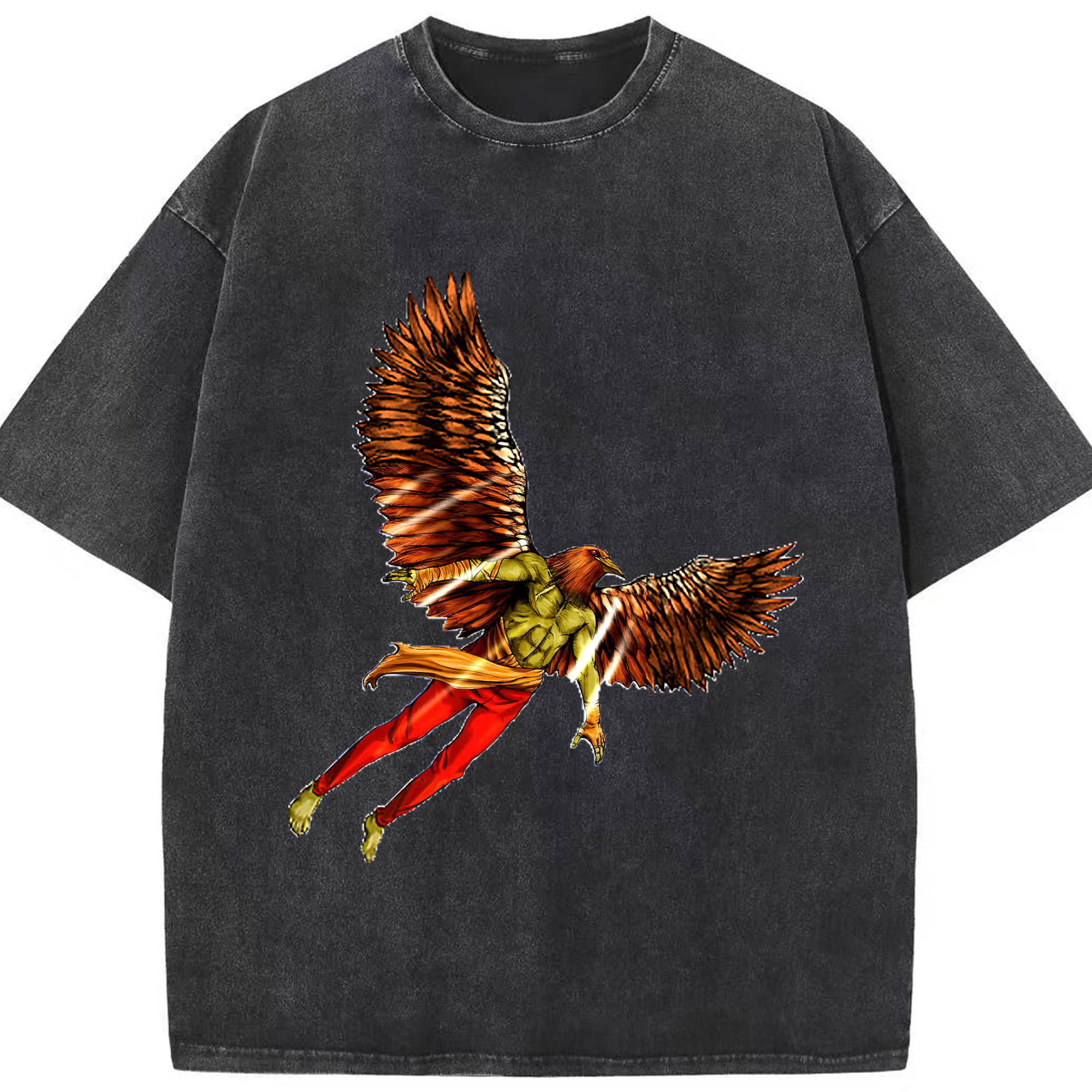 （画像用） 遊☆戯☆王 Yu-Gi-Oh! 綿100% ヴィンテージ風 半袖Tシャツ（フロントプリント）