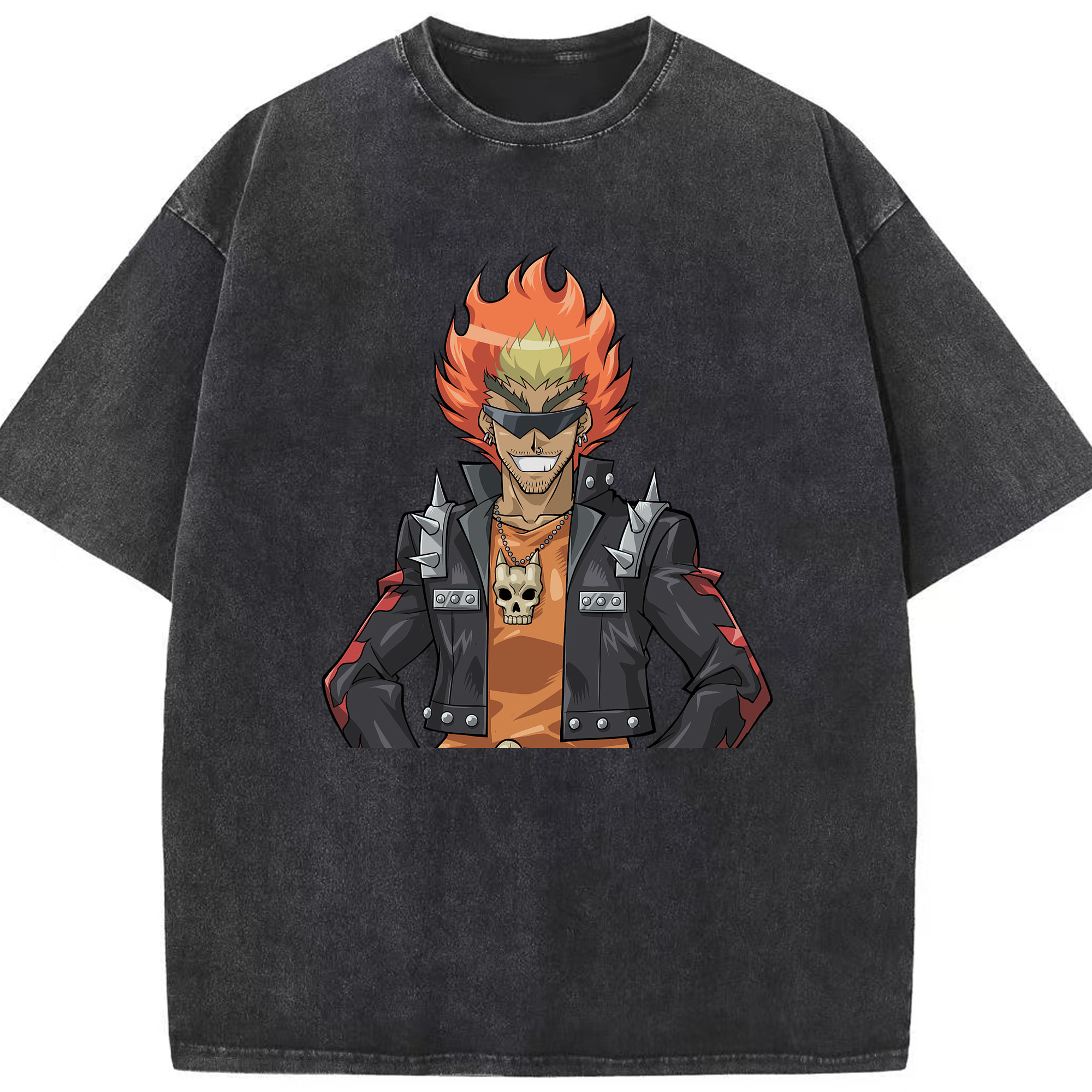 （画像用） 遊☆戯☆王 Yu-Gi-Oh! 綿100% ヴィンテージ風 半袖Tシャツ（フロントプリント）