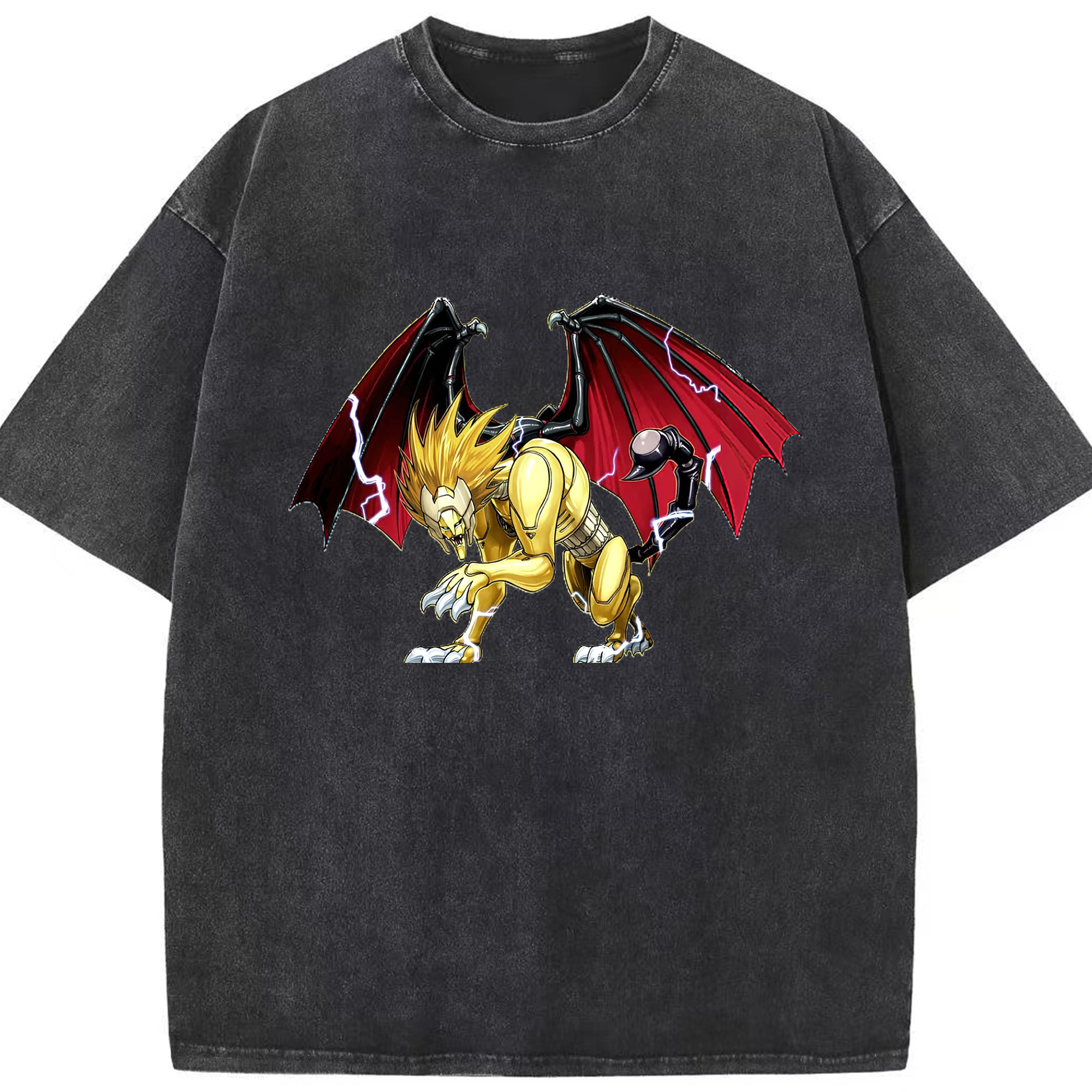 （画像用） 遊☆戯☆王 Yu-Gi-Oh! 綿100% ヴィンテージ風 半袖Tシャツ（フロントプリント）