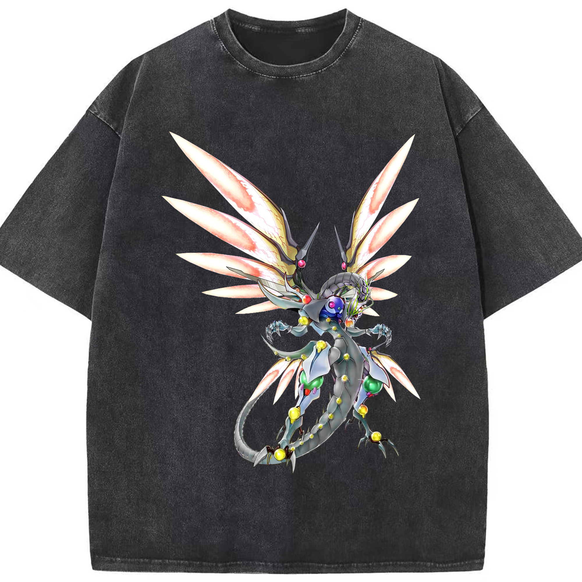 （画像用） 遊☆戯☆王 Yu-Gi-Oh! 綿100% ヴィンテージ風 半袖Tシャツ（フロントプリント）