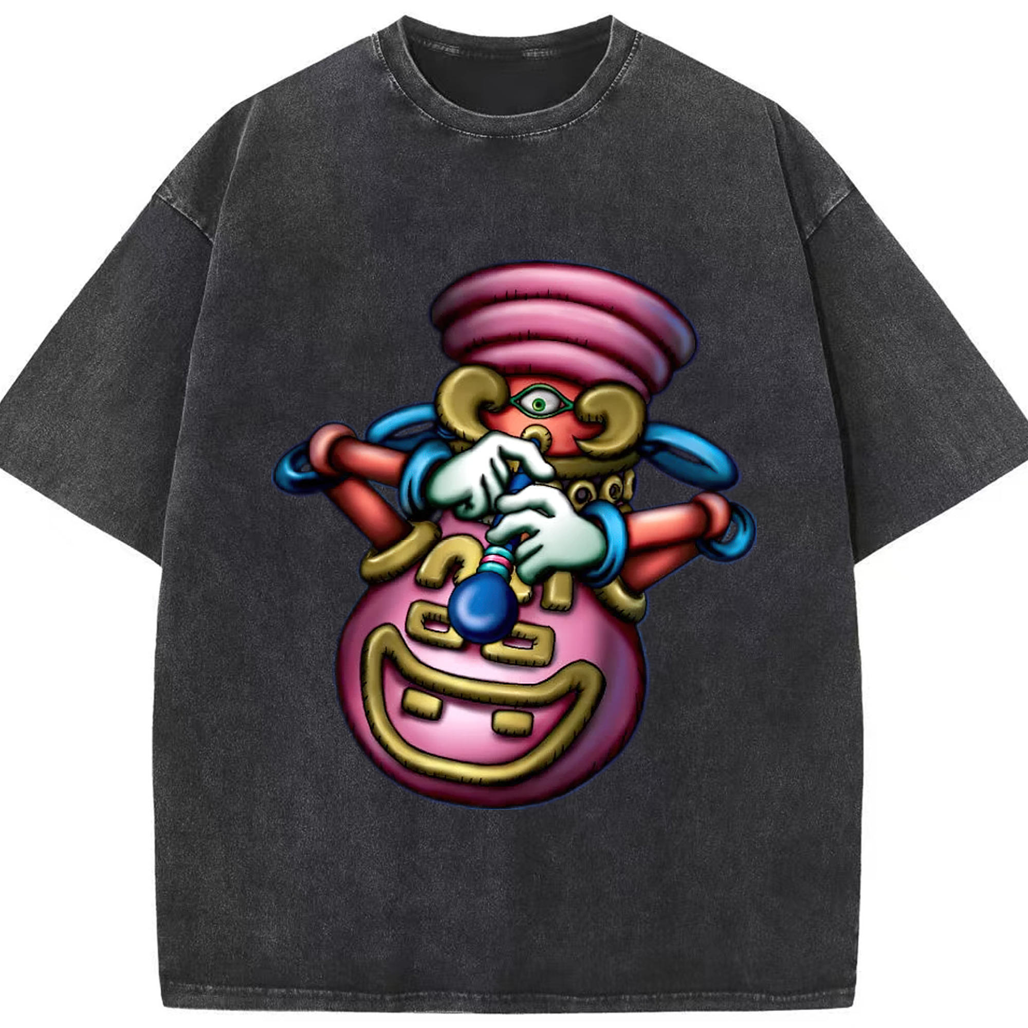 （画像用） 遊☆戯☆王 Yu-Gi-Oh! 綿100% ヴィンテージ風 半袖Tシャツ（フロントプリント）