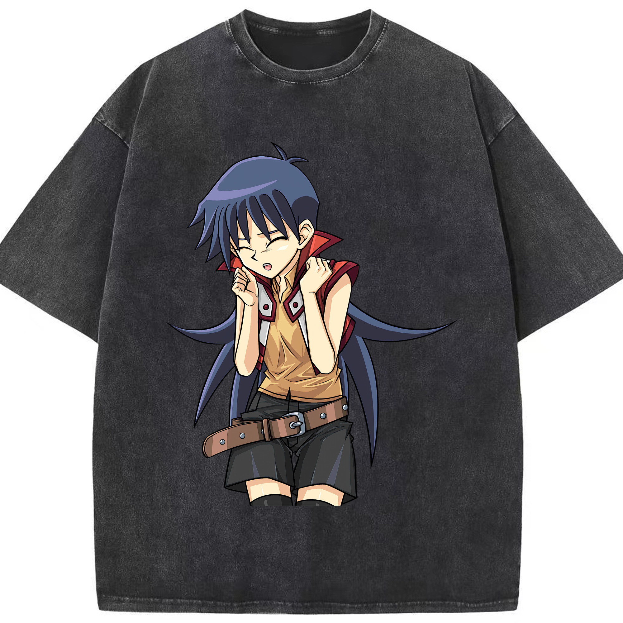 （画像用） 遊☆戯☆王 Yu-Gi-Oh! 綿100% ヴィンテージ風 半袖Tシャツ（フロントプリント）