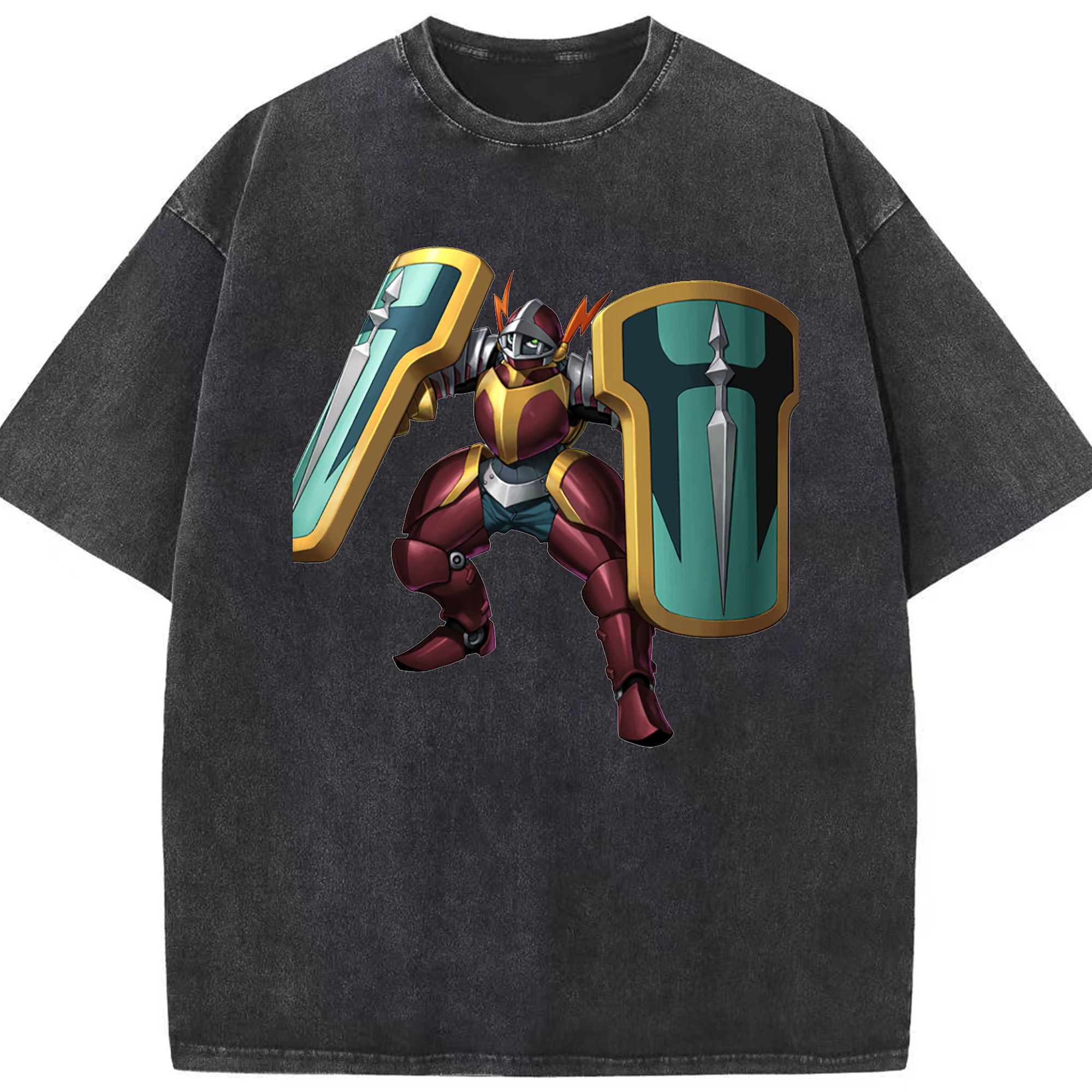 （画像用） 遊☆戯☆王 Yu-Gi-Oh! 綿100% ヴィンテージ風 半袖Tシャツ（フロントプリント）