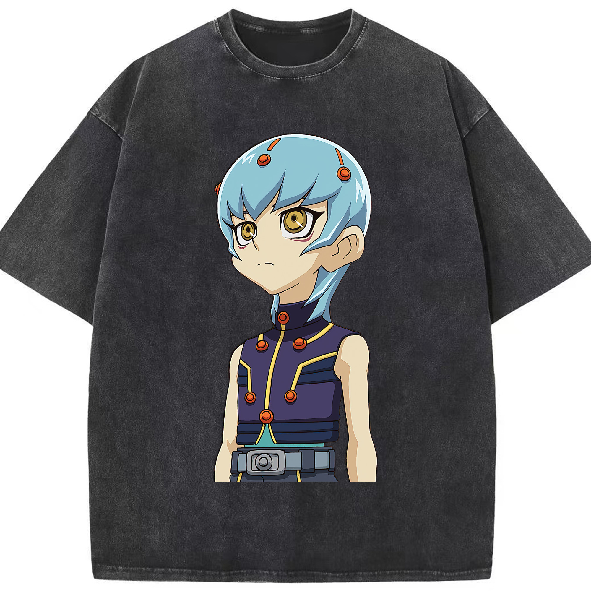 （画像用） 遊☆戯☆王 Yu-Gi-Oh! 綿100% ヴィンテージ風 半袖Tシャツ（フロントプリント）
