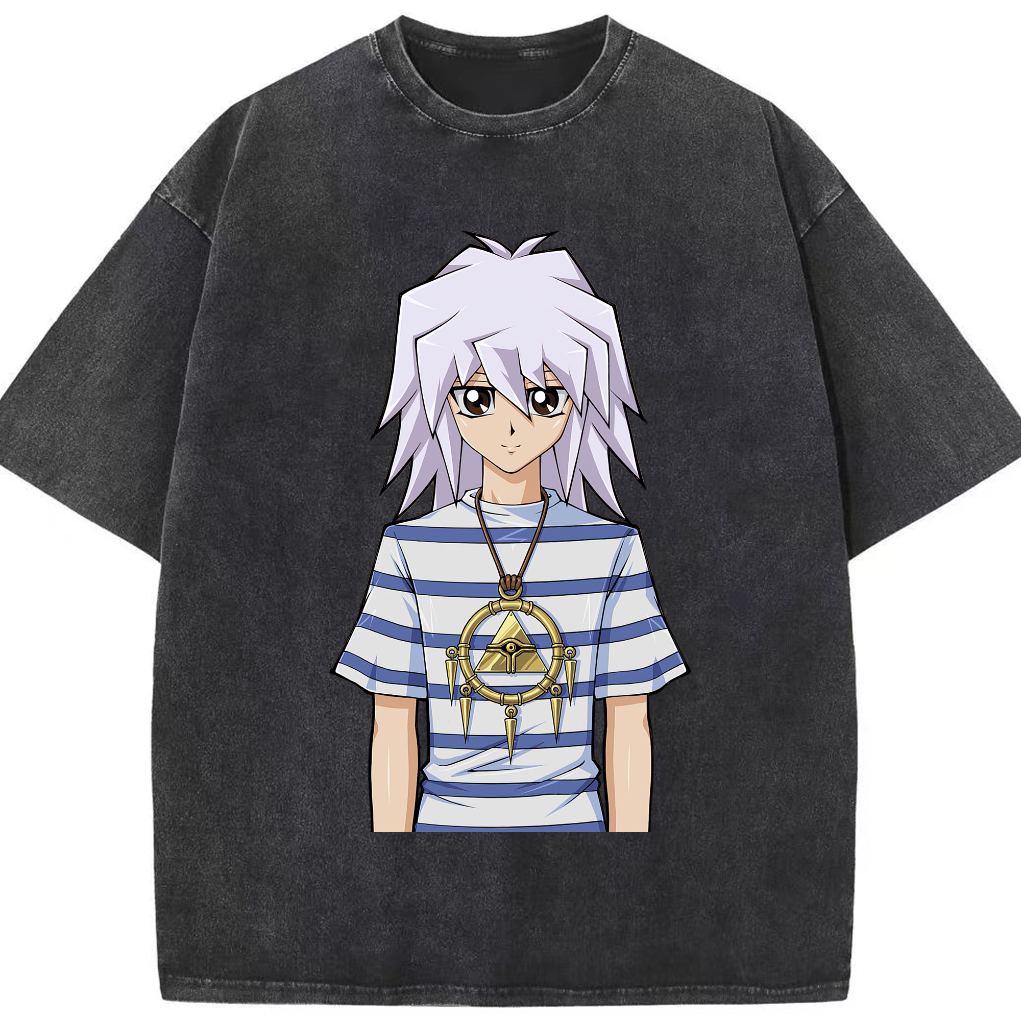 （画像用） 遊☆戯☆王 Yu-Gi-Oh! 綿100% ヴィンテージ風 半袖Tシャツ（フロントプリント）