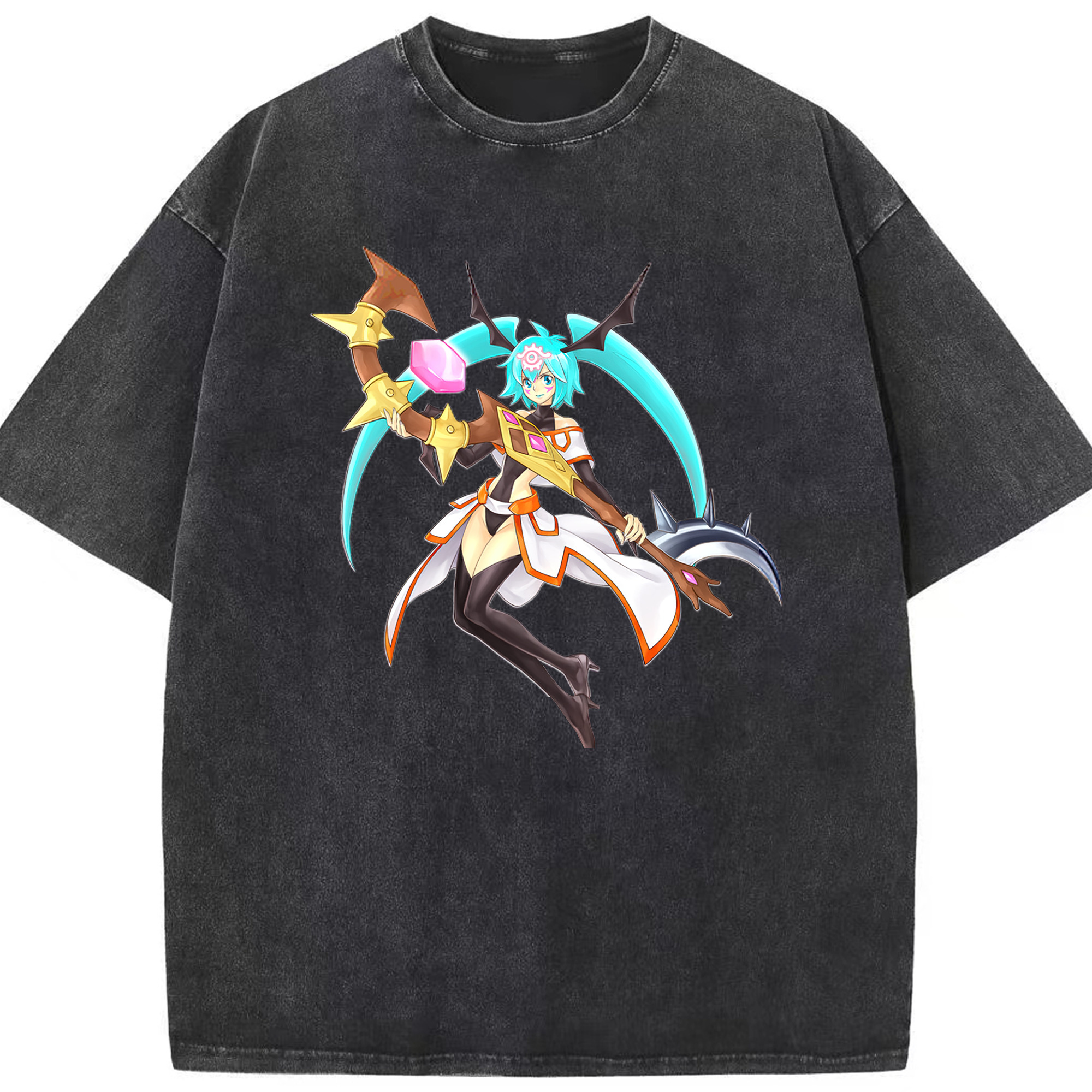 （画像用） 遊☆戯☆王 Yu-Gi-Oh! 綿100% ヴィンテージ風 半袖Tシャツ（フロントプリント）