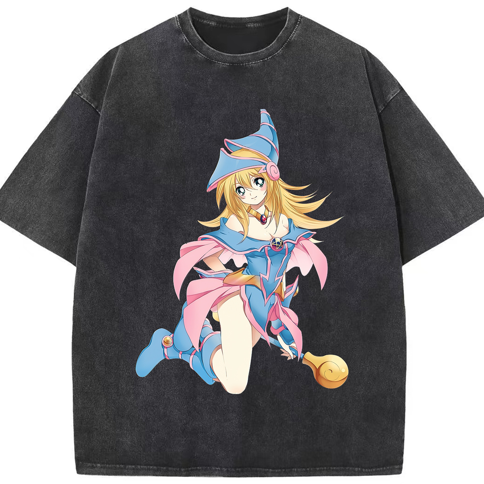 （画像用） 遊☆戯☆王 Yu-Gi-Oh! 綿100% ヴィンテージ風 半袖Tシャツ（フロントプリント）