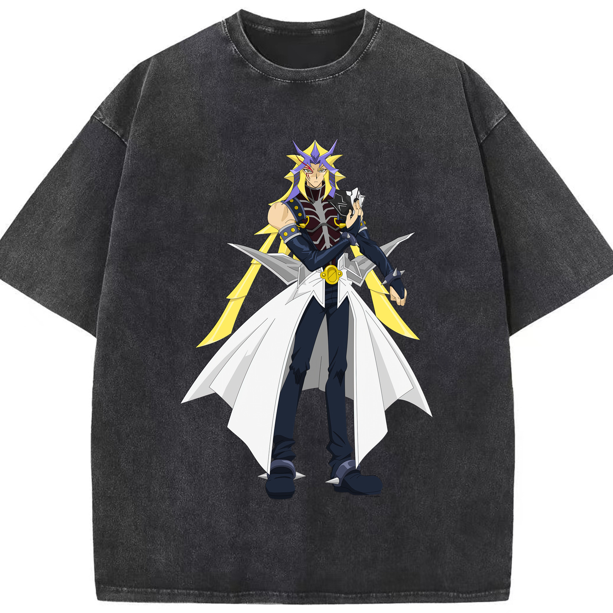 （画像用） 遊☆戯☆王 Yu-Gi-Oh! 綿100% ヴィンテージ風 半袖Tシャツ（フロントプリント）