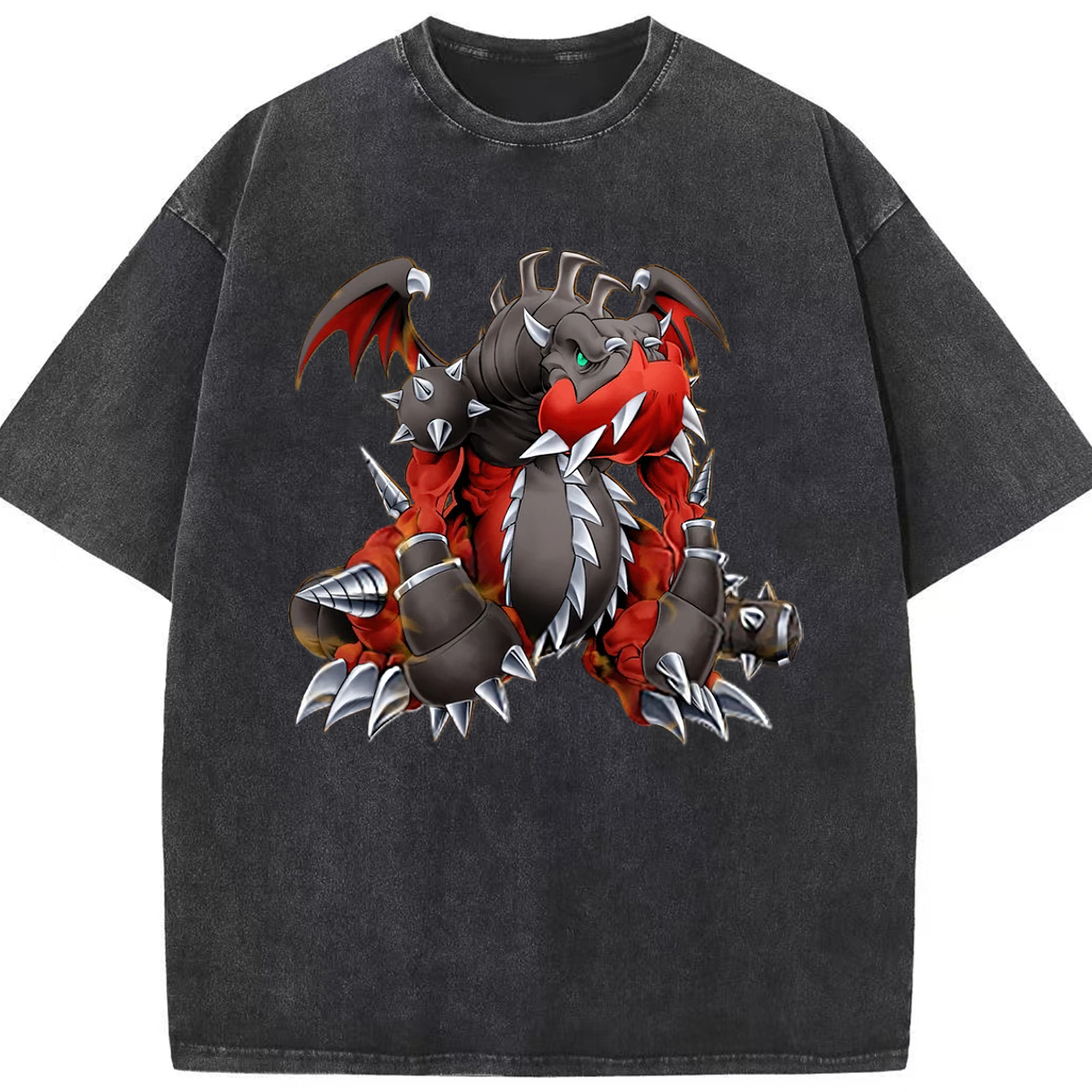 （画像用） 遊☆戯☆王 Yu-Gi-Oh! 綿100% ヴィンテージ風 半袖Tシャツ（フロントプリント）