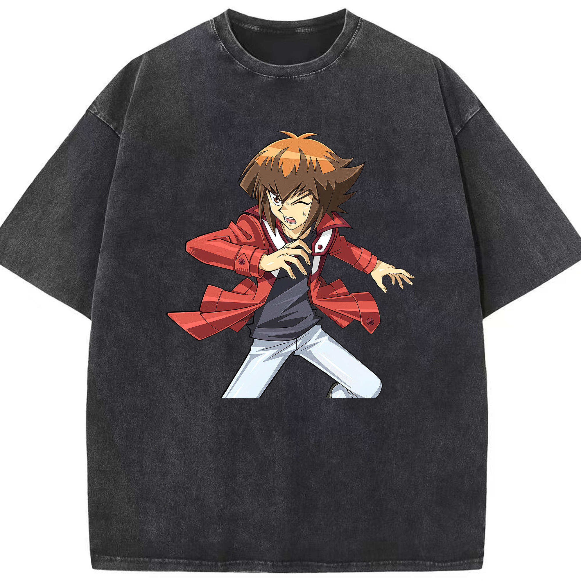 （画像用） 遊☆戯☆王 Yu-Gi-Oh! 綿100% ヴィンテージ風 半袖Tシャツ（フロントプリント）