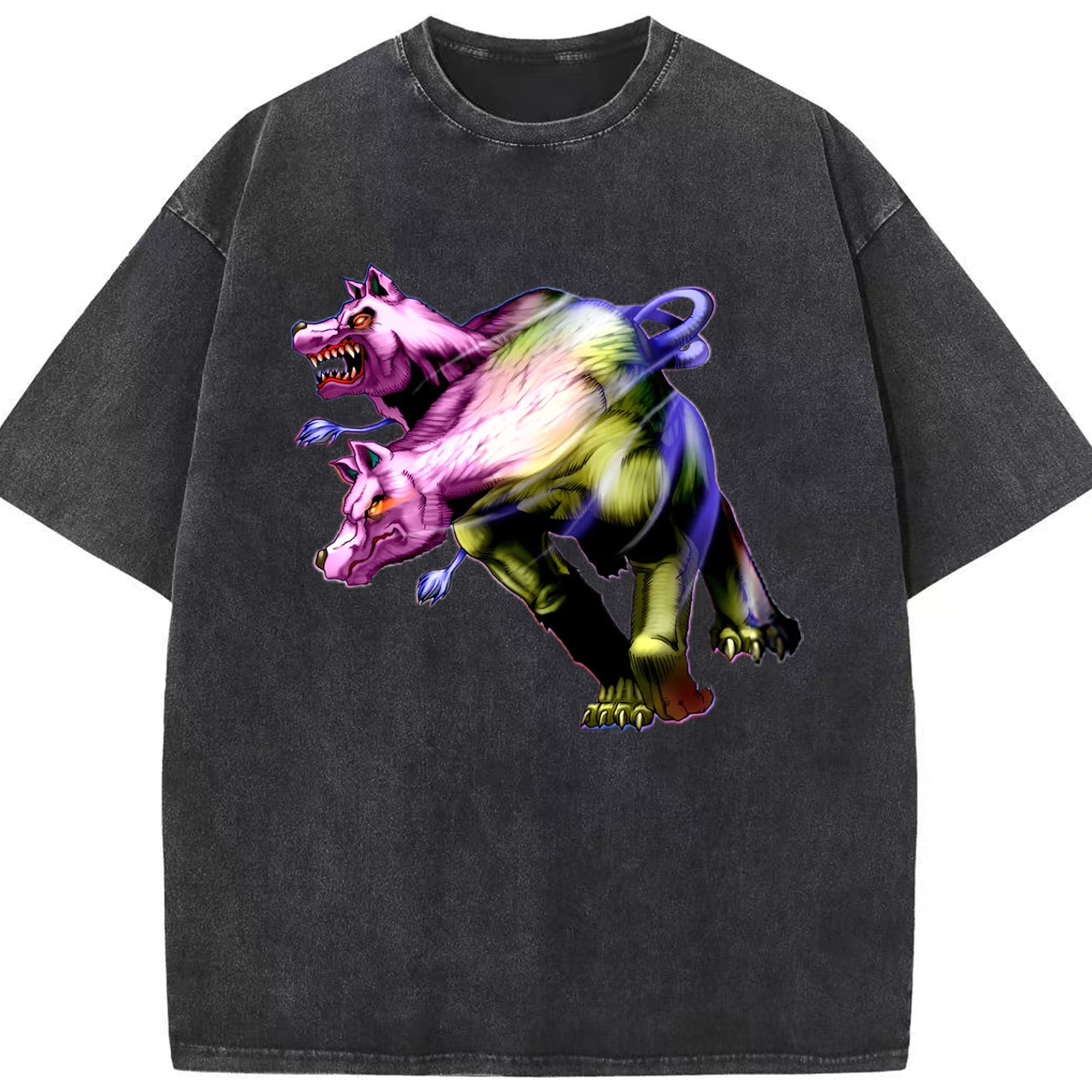 （画像用） 遊☆戯☆王 Yu-Gi-Oh! 綿100% ヴィンテージ風 半袖Tシャツ（フロントプリント）