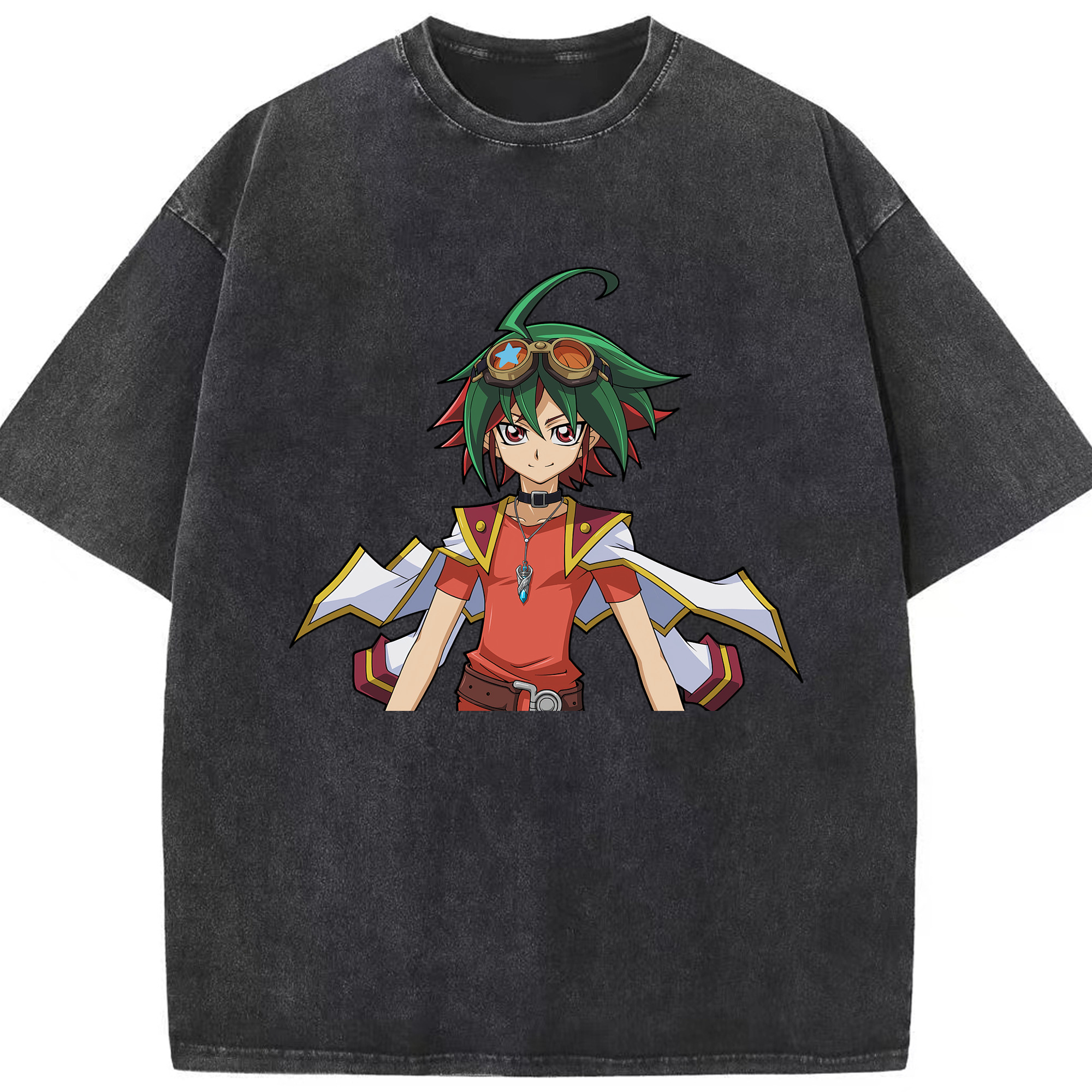 （画像用） 遊☆戯☆王 Yu-Gi-Oh! 綿100% ヴィンテージ風 半袖Tシャツ（フロントプリント）