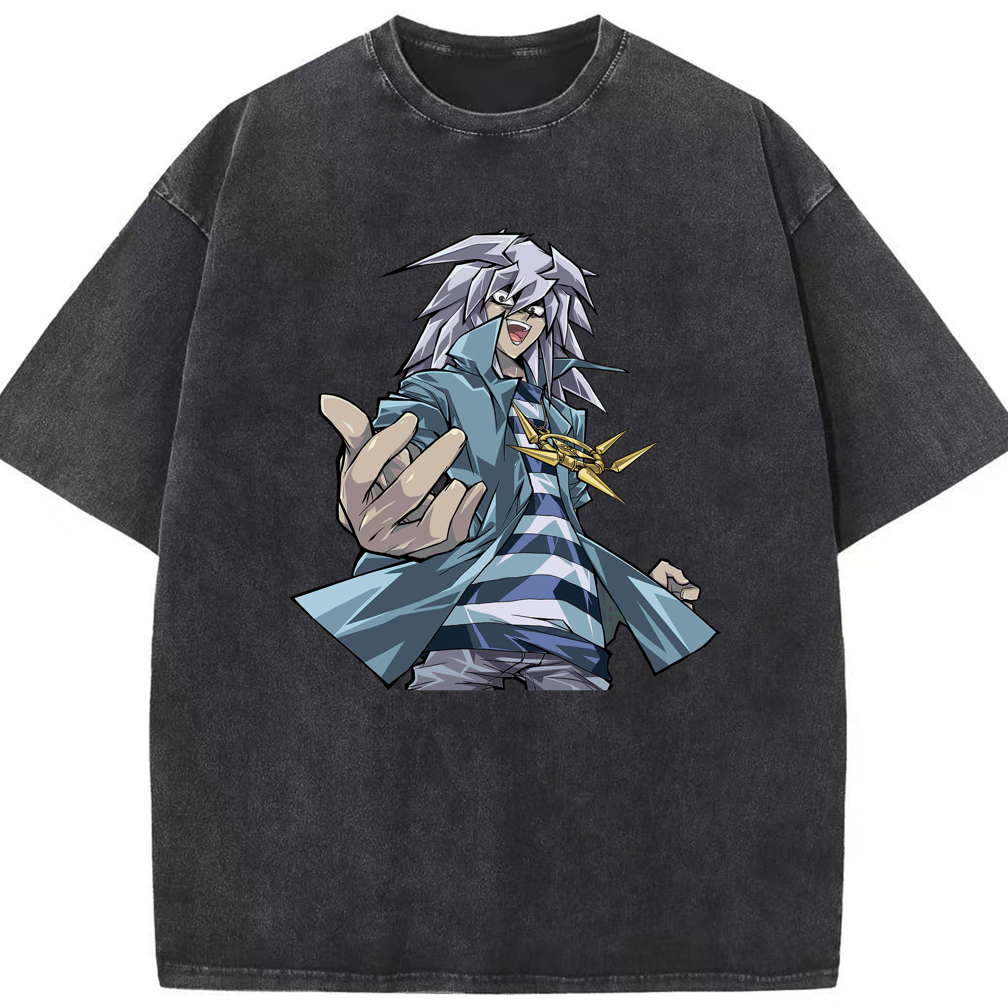 （画像用） 遊☆戯☆王 Yu-Gi-Oh! 綿100% ヴィンテージ風 半袖Tシャツ（フロントプリント）