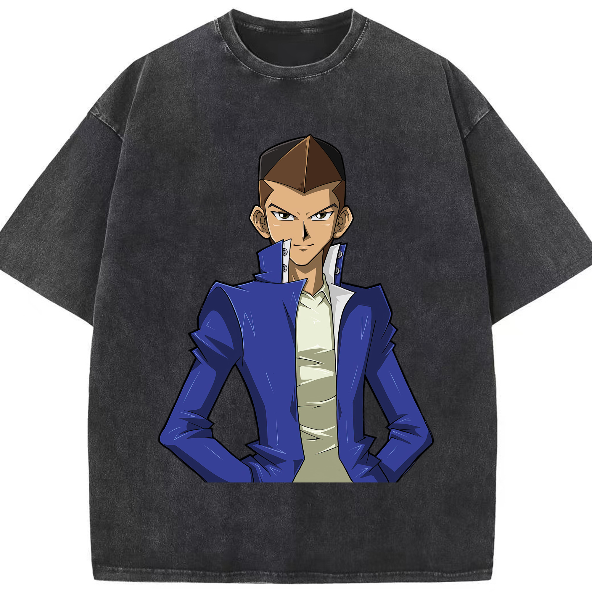 （画像用） 遊☆戯☆王 Yu-Gi-Oh! 綿100% ヴィンテージ風 半袖Tシャツ（フロントプリント）