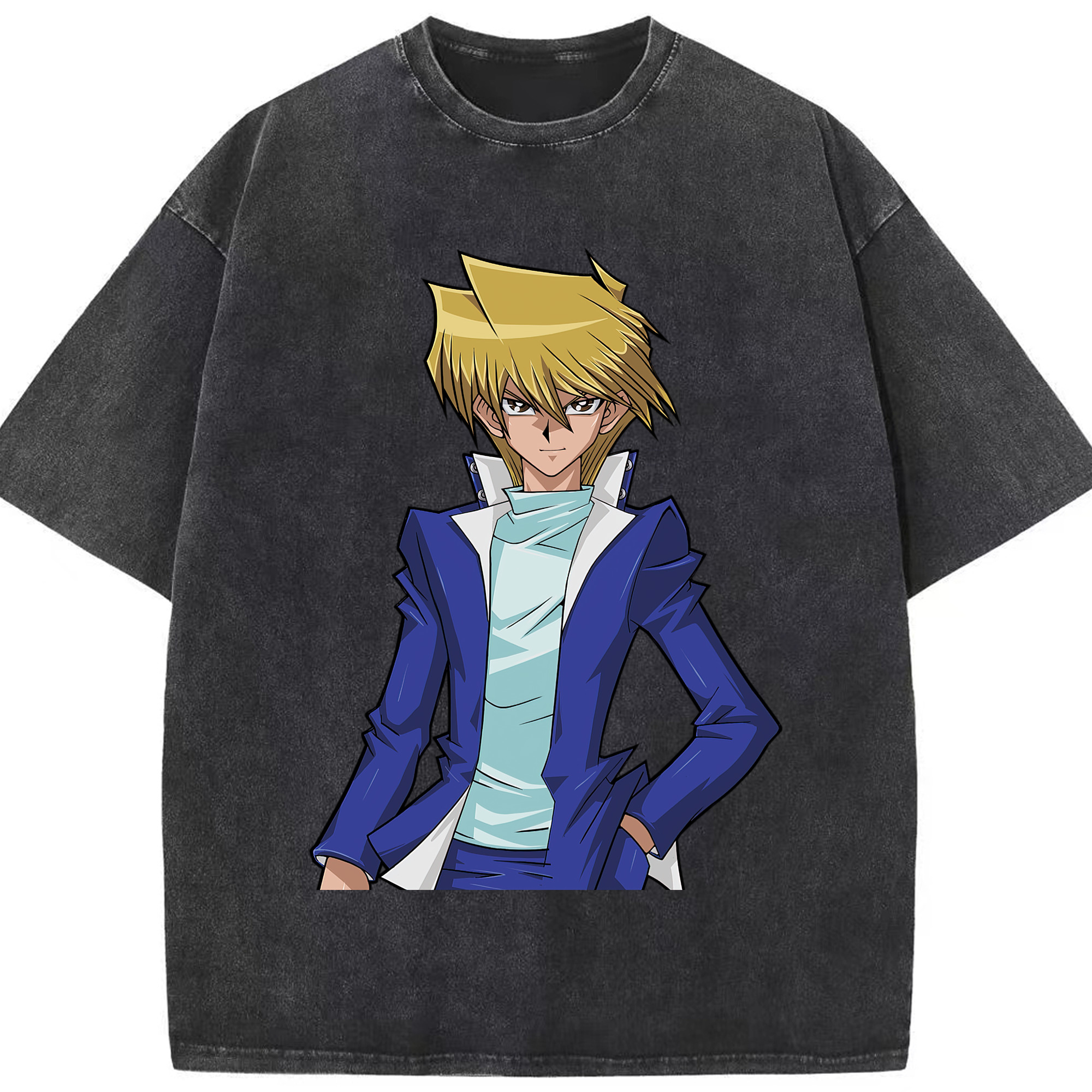 （画像用） 遊☆戯☆王 Yu-Gi-Oh! 綿100% ヴィンテージ風 半袖Tシャツ（フロントプリント）