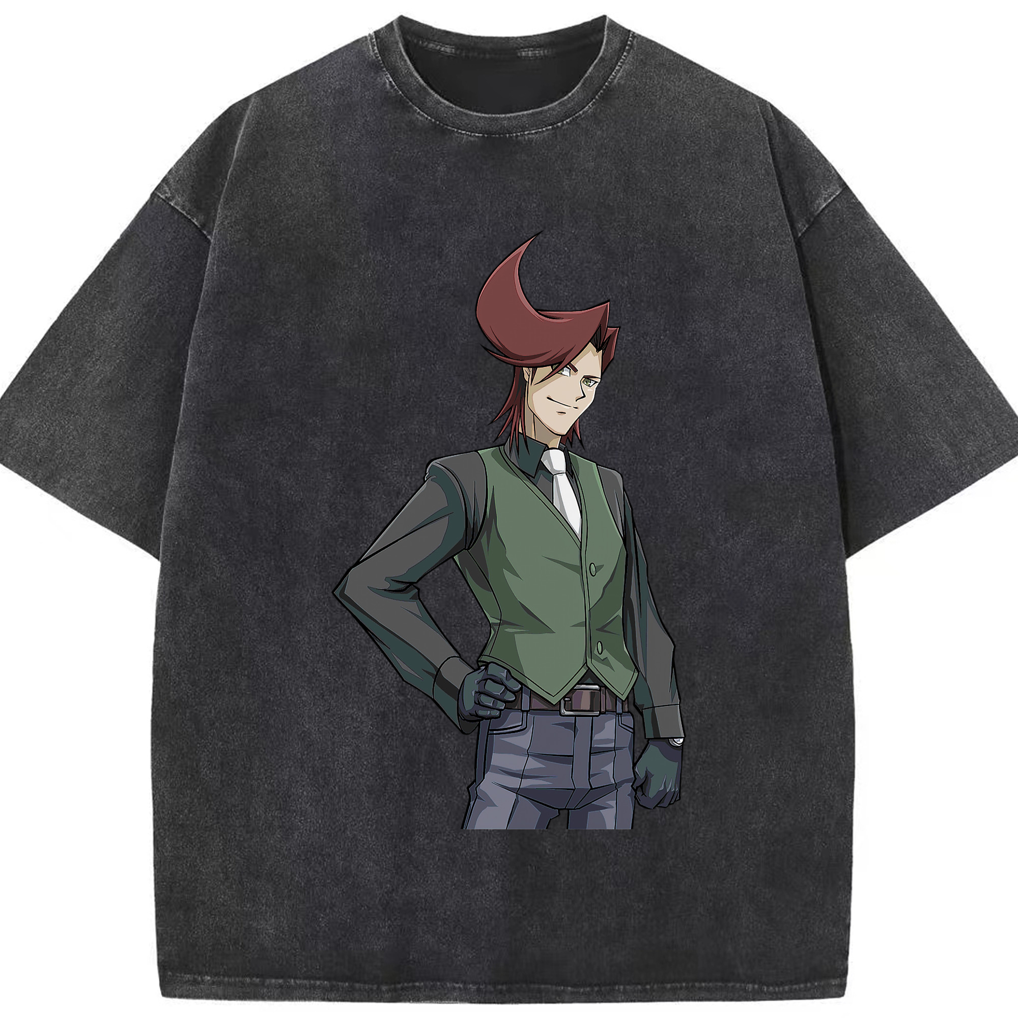 （画像用） 遊☆戯☆王 Yu-Gi-Oh! 綿100% ヴィンテージ風 半袖Tシャツ（フロントプリント）