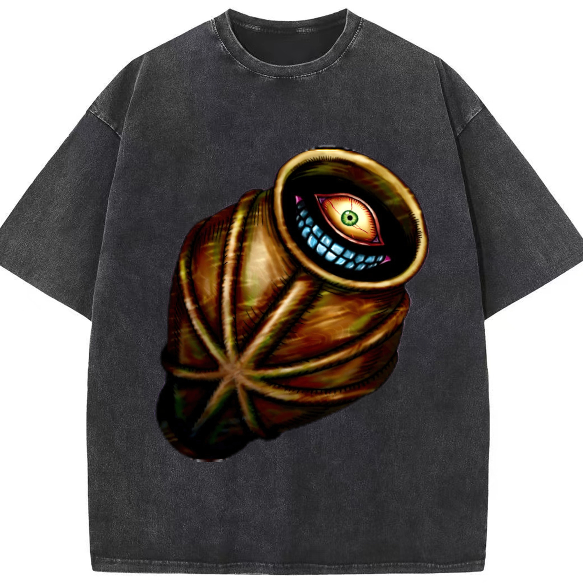 （画像用） 遊☆戯☆王 Yu-Gi-Oh! 綿100% ヴィンテージ風 半袖Tシャツ（フロントプリント）