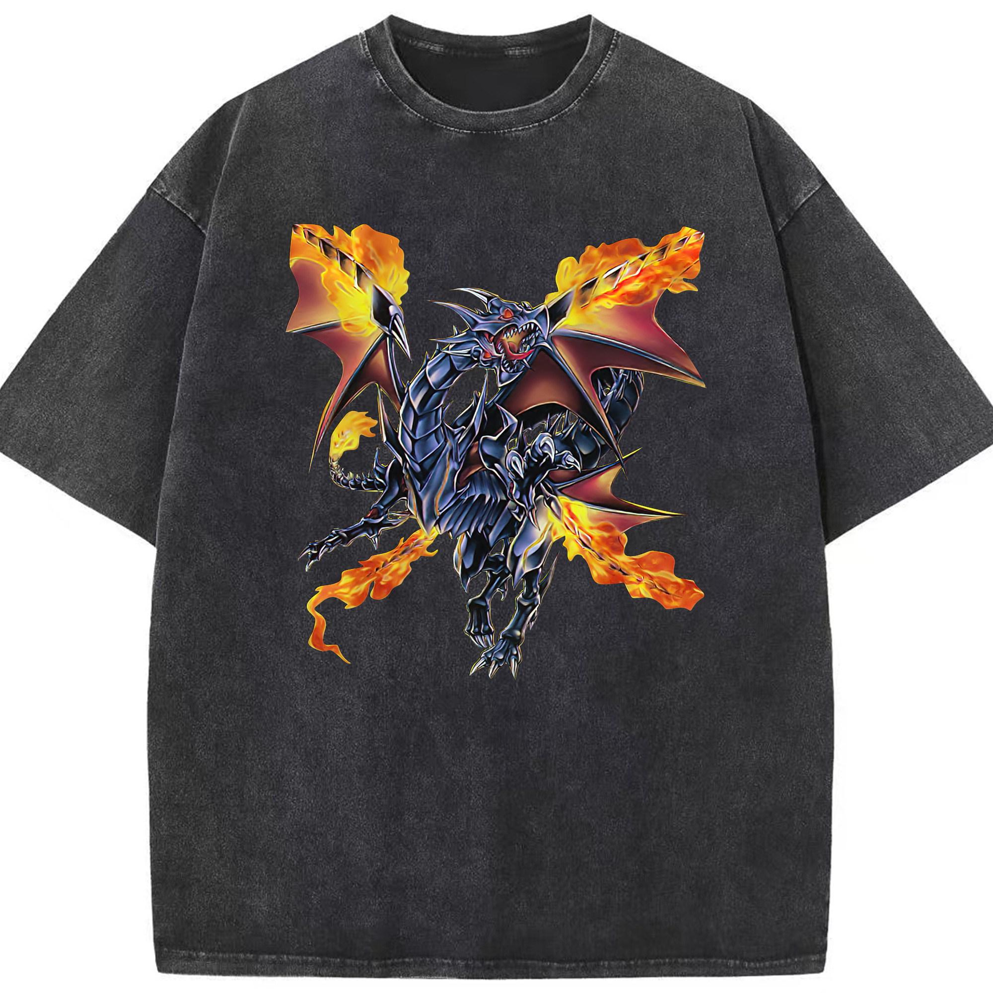 （画像用） 遊☆戯☆王 Yu-Gi-Oh! 綿100% ヴィンテージ風 半袖Tシャツ（フロントプリント）